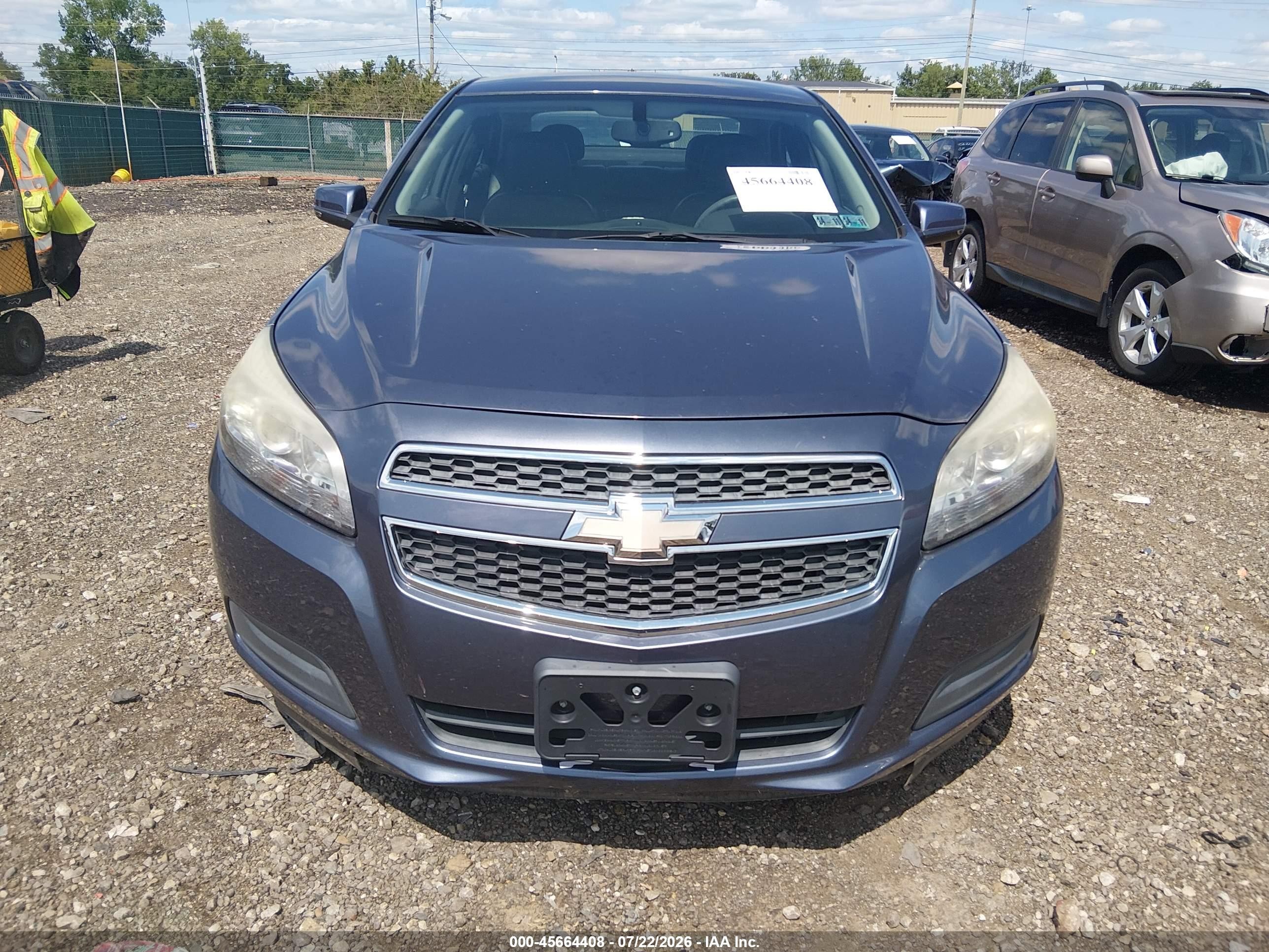 2013 Chevrolet Malibu 1lt Blue vin: 1G11C5SA9DF206914