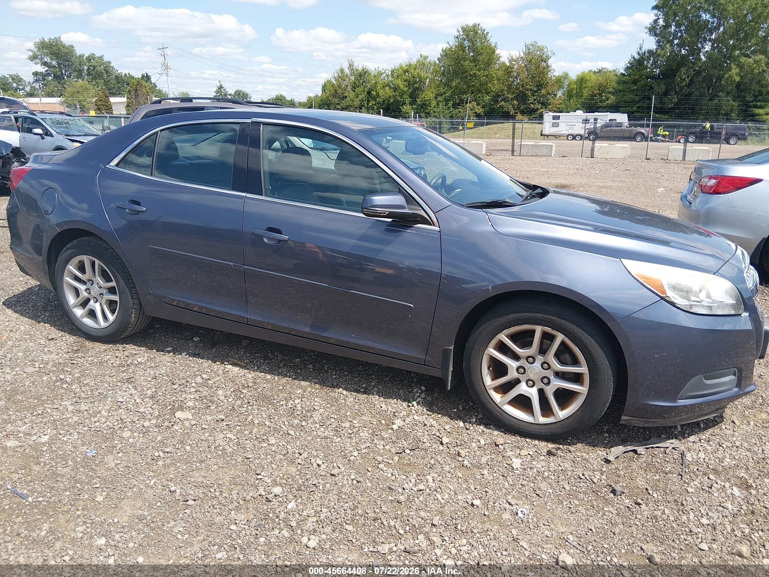 2013 Chevrolet Malibu 1lt Blue vin: 1G11C5SA9DF206914