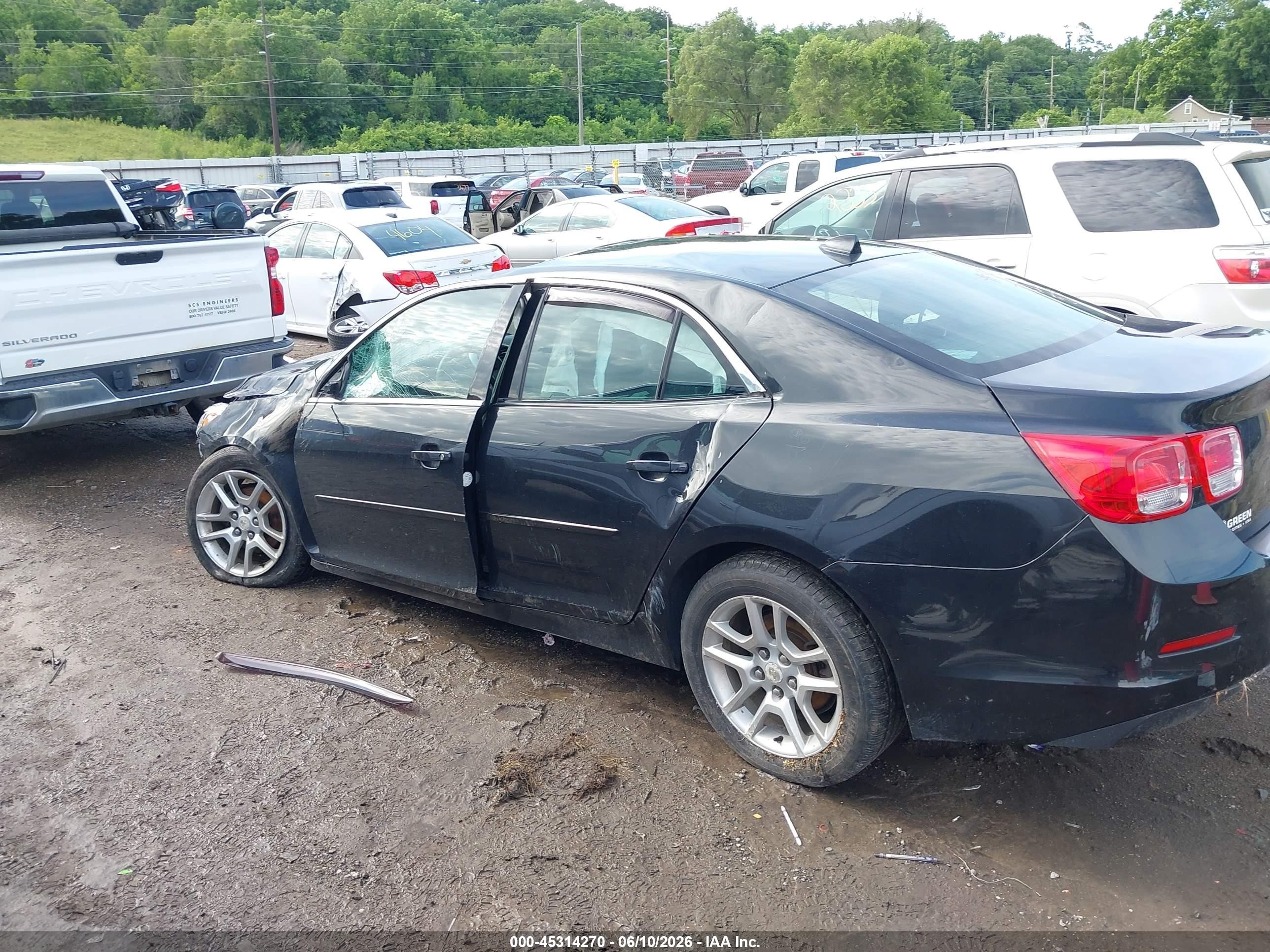 2013 Chevrolet Malibu 1lt Black vin: 1G11C5SA9DF339334
