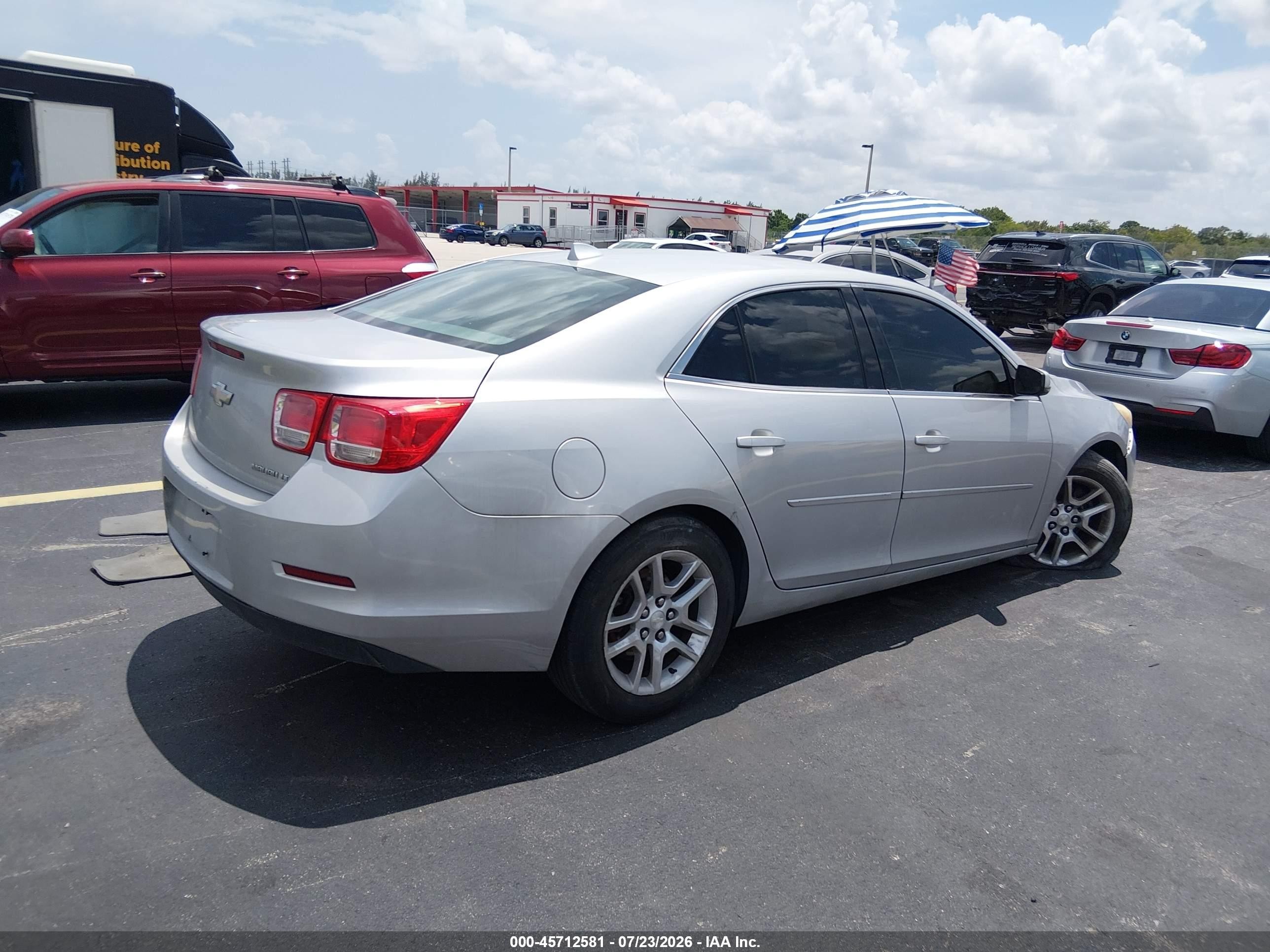 2013 Chevrolet Malibu 1lt Серебряный vin: 1G11C5SA9DF355792