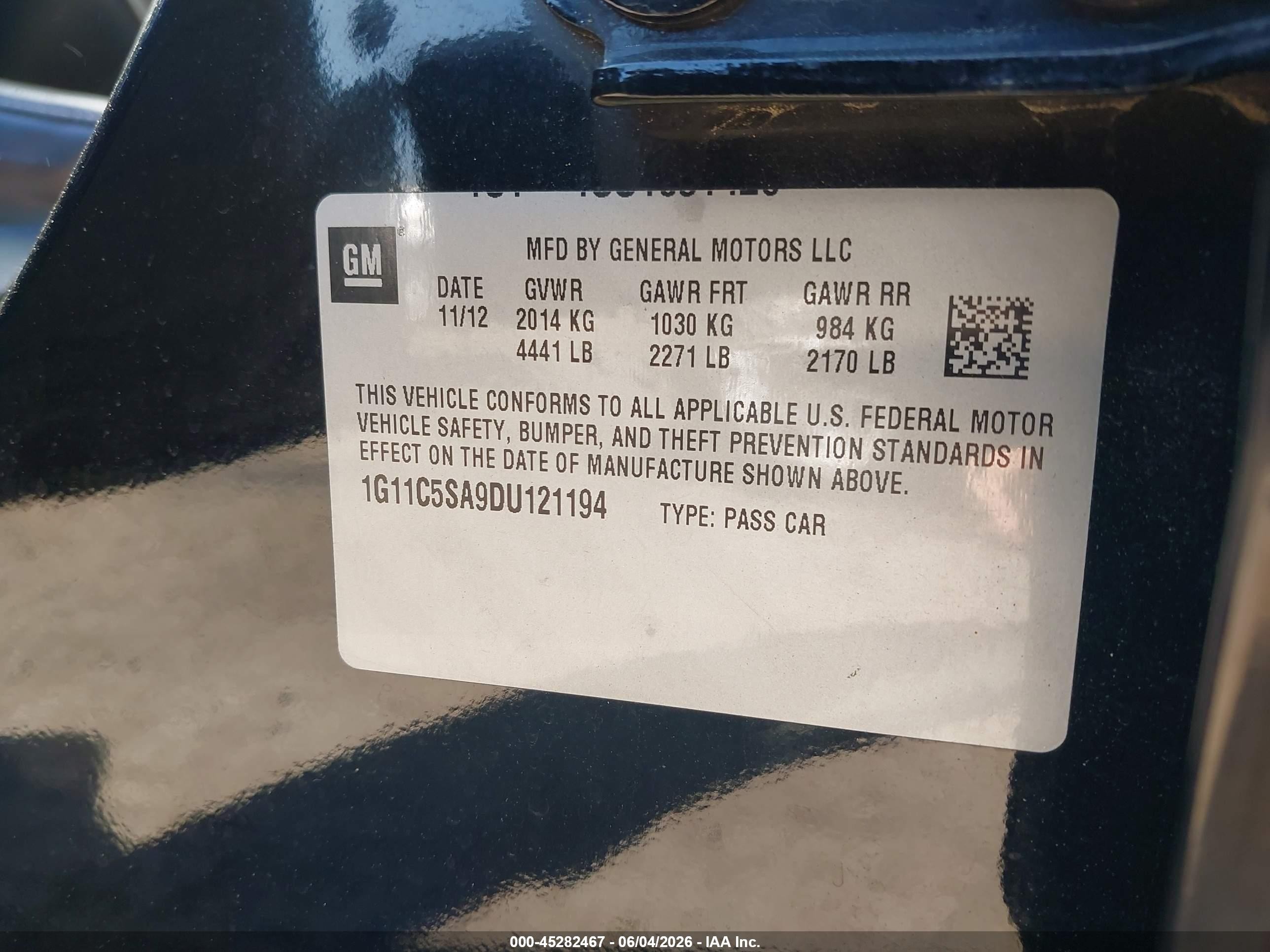 2013 Chevrolet Malibu 1lt Black vin: 1G11C5SA9DU121194