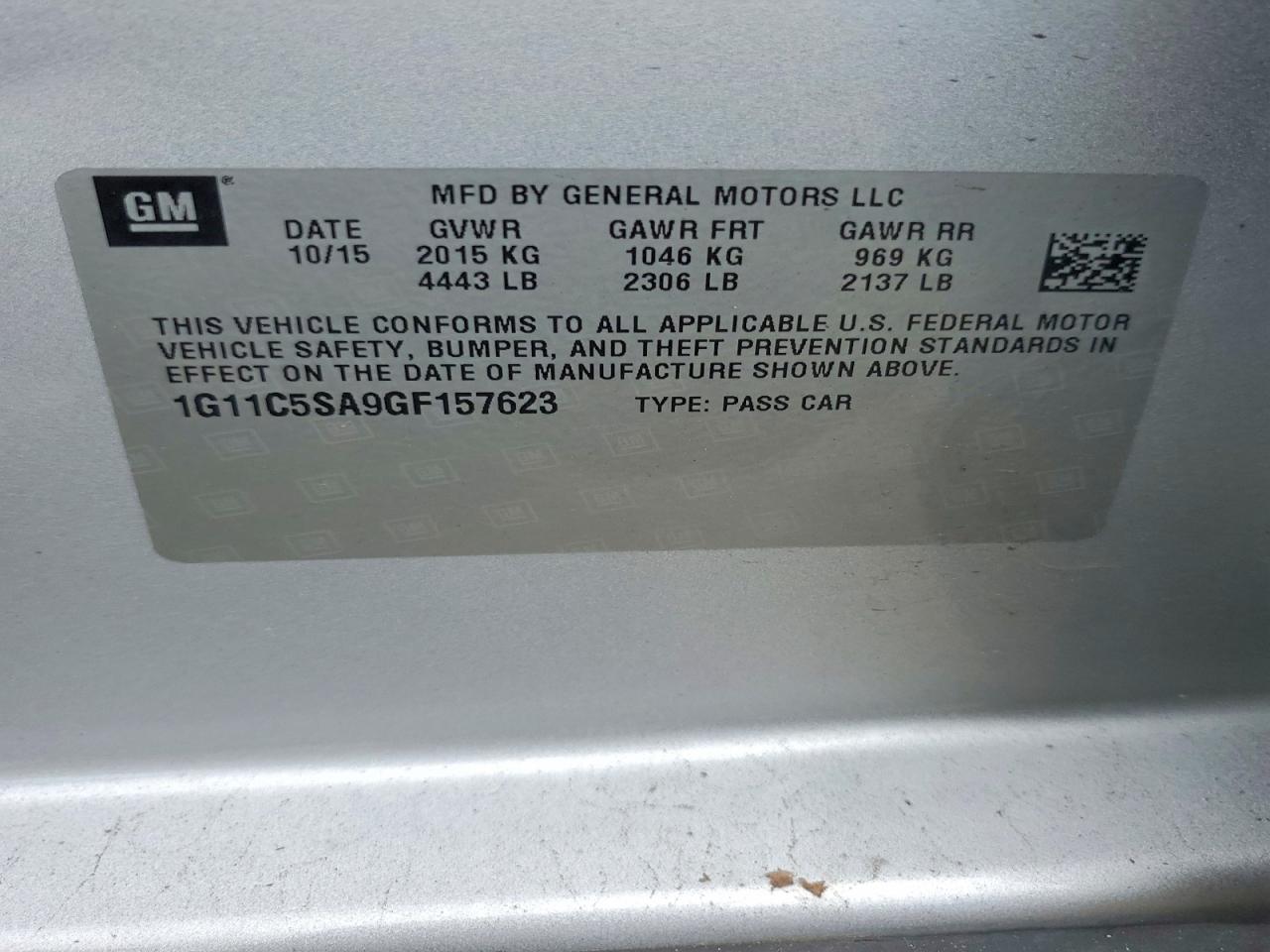 2016 Chevrolet Malibu Limited Silver vin: 1G11C5SA9GF157623