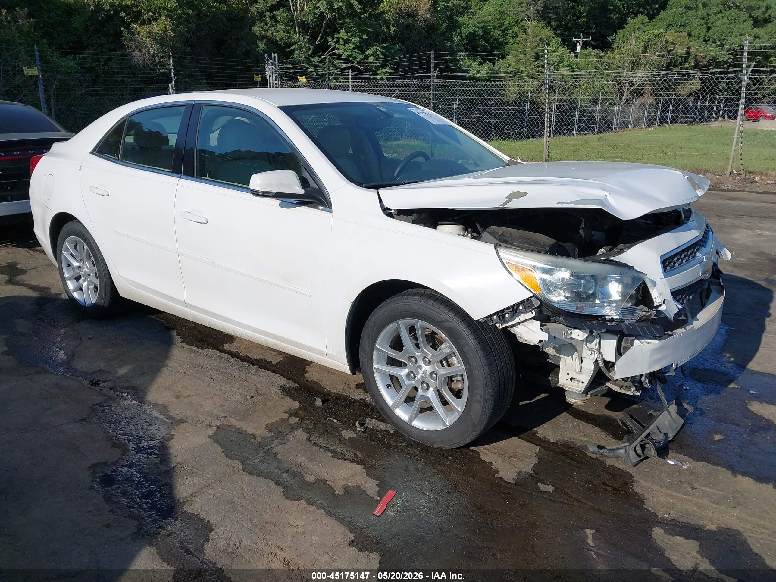2013 Chevrolet Malibu 1lt White vin: 1G11C5SAXDF139448
