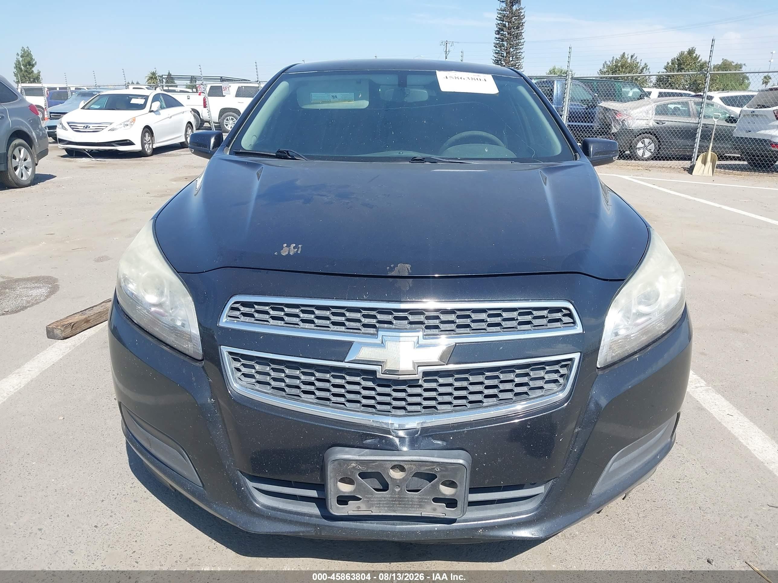 2013 Chevrolet Malibu 1lt Черный vin: 1G11C5SAXDF159120