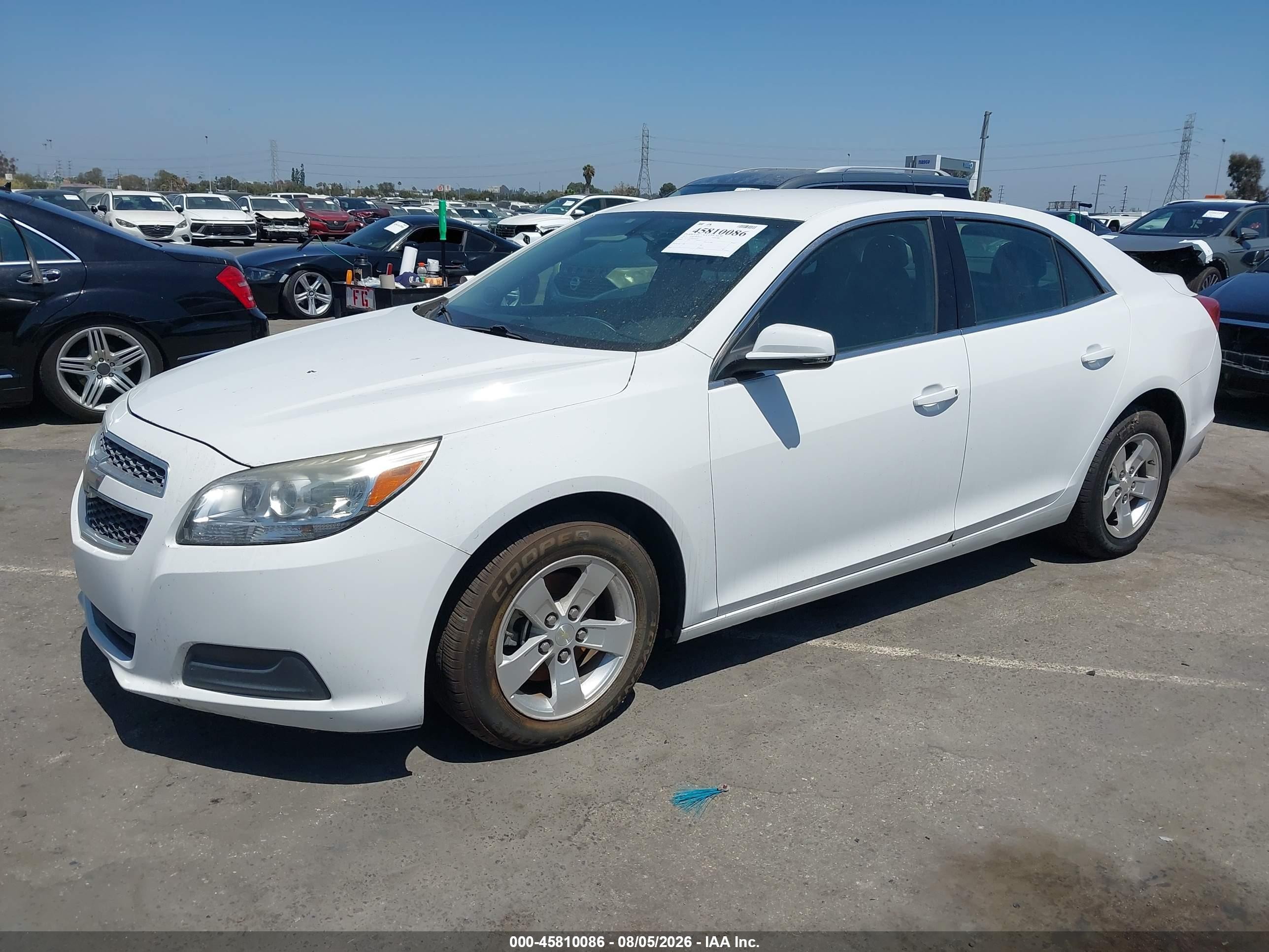 2013 Chevrolet Malibu 1lt White vin: 1G11C5SAXDF243325