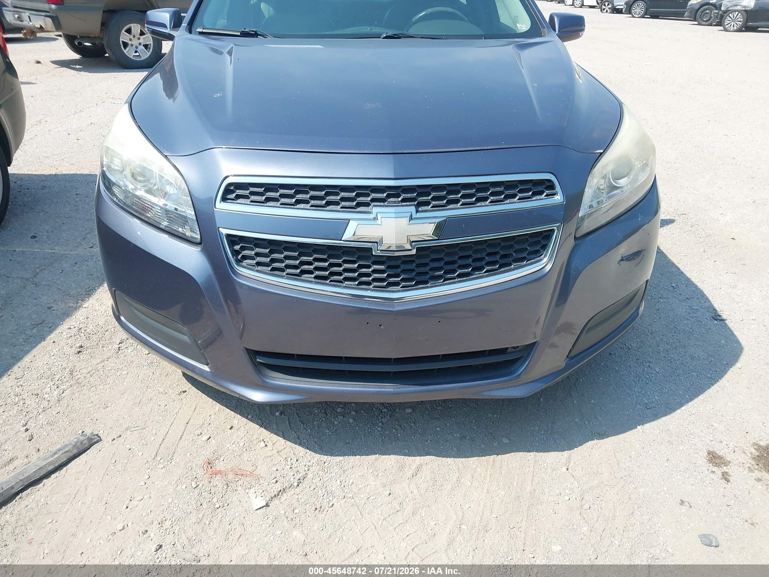 2013 Chevrolet Malibu 1lt Light Blue vin: 1G11C5SAXDF274333