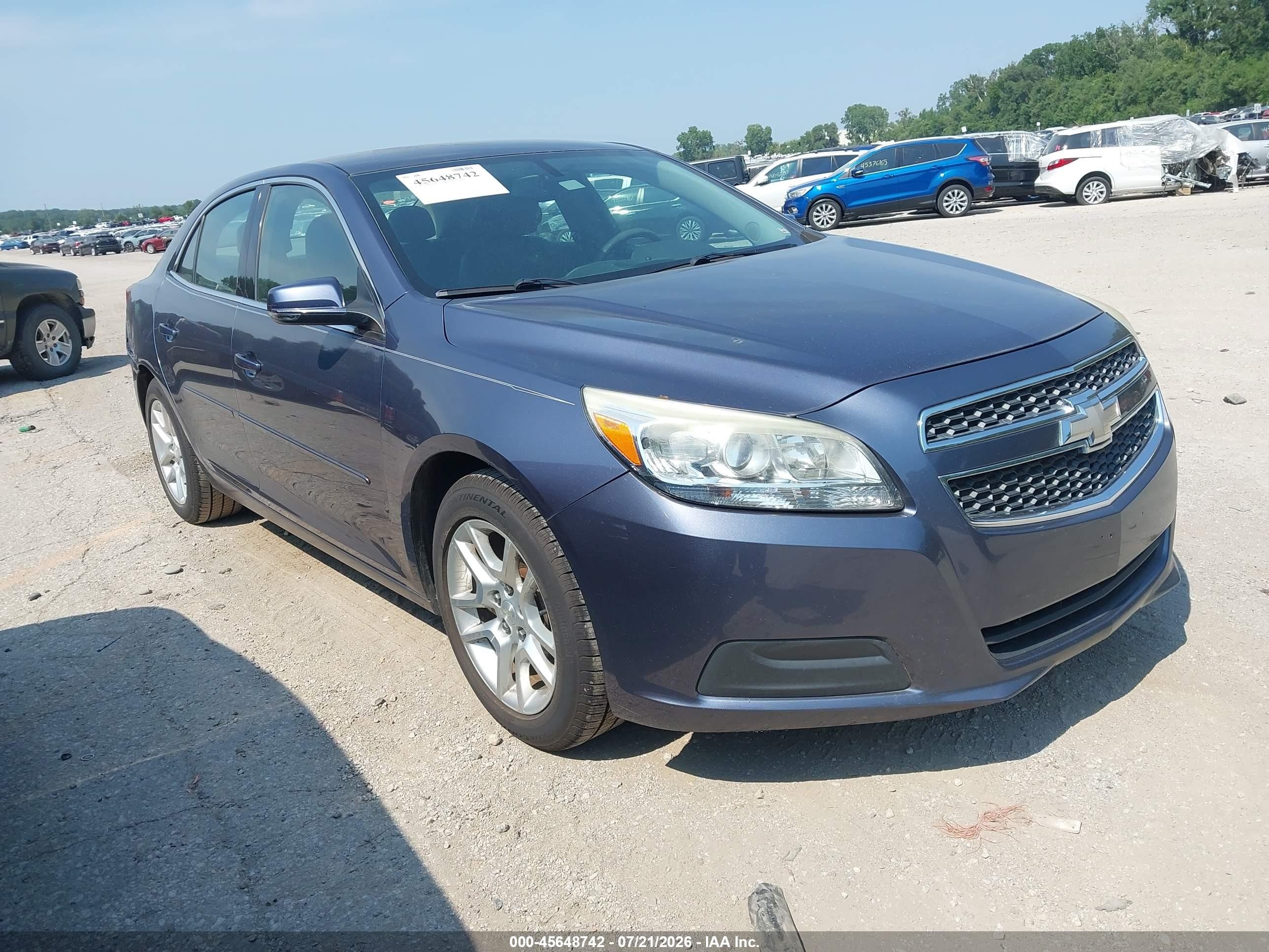 2013 Chevrolet Malibu 1lt Light Blue vin: 1G11C5SAXDF274333