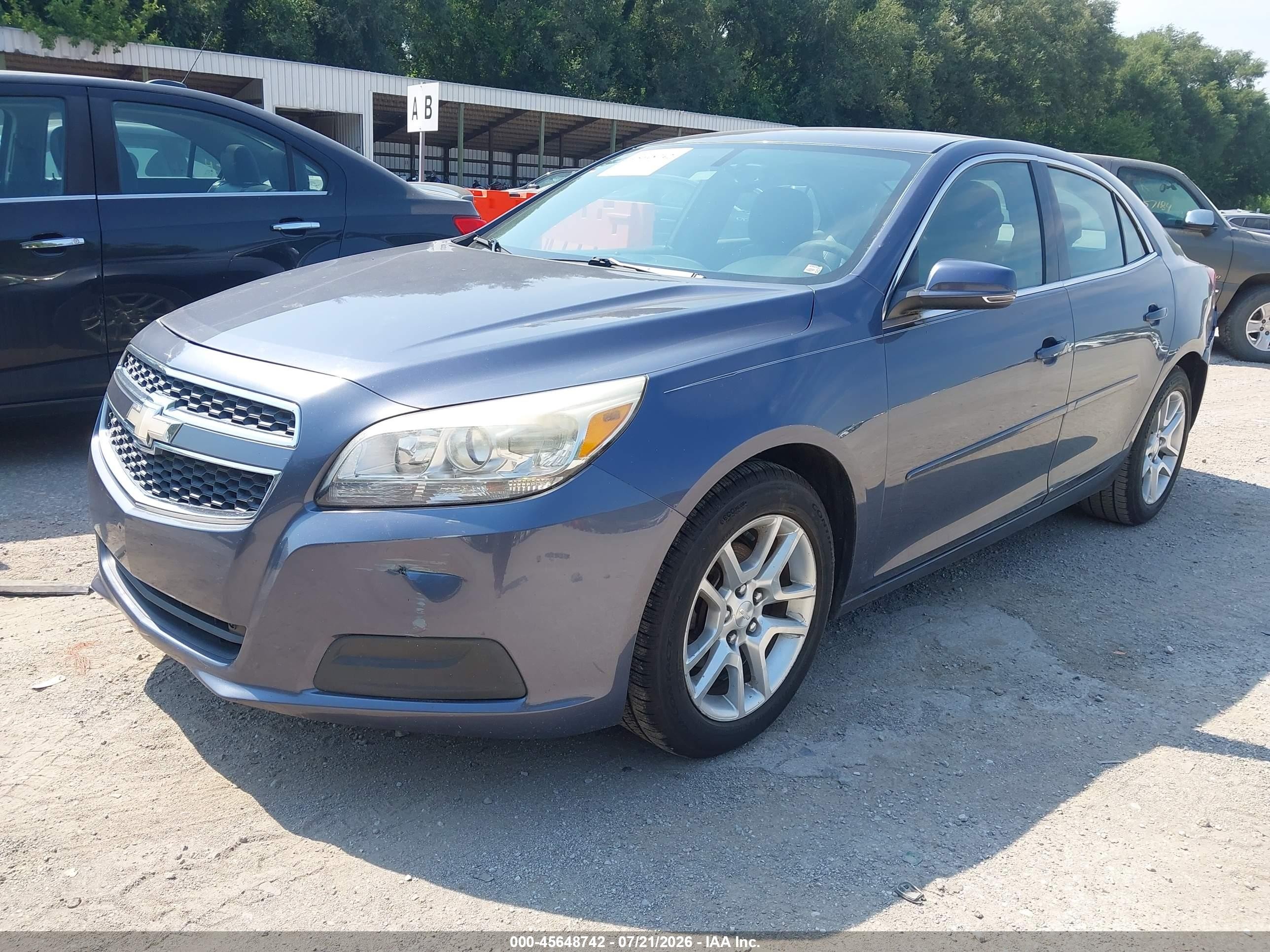 2013 Chevrolet Malibu 1lt Light Blue vin: 1G11C5SAXDF274333