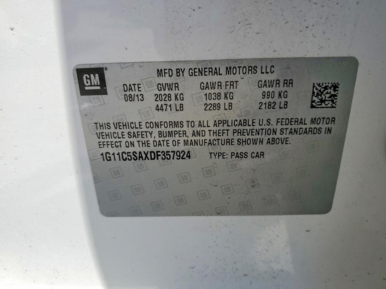 2013 Chevrolet Malibu 1lt Cream vin: 1G11C5SAXDF357924