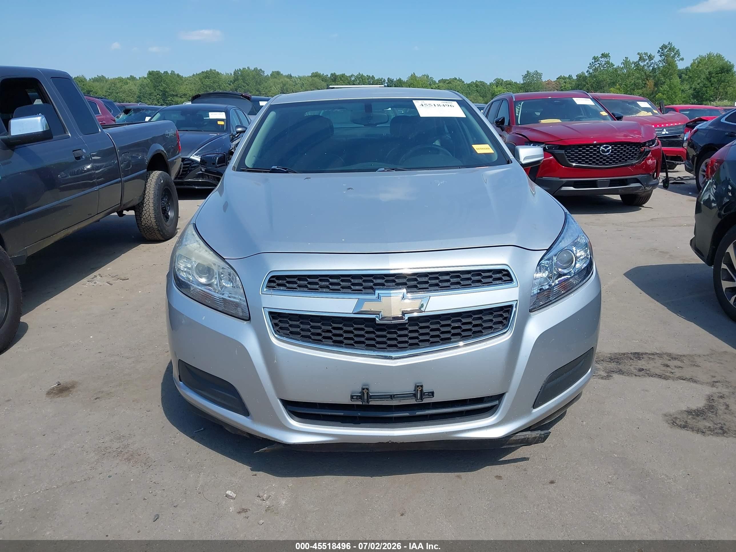 2013 Chevrolet Malibu 1lt Silver vin: 1G11C5SAXDU132964