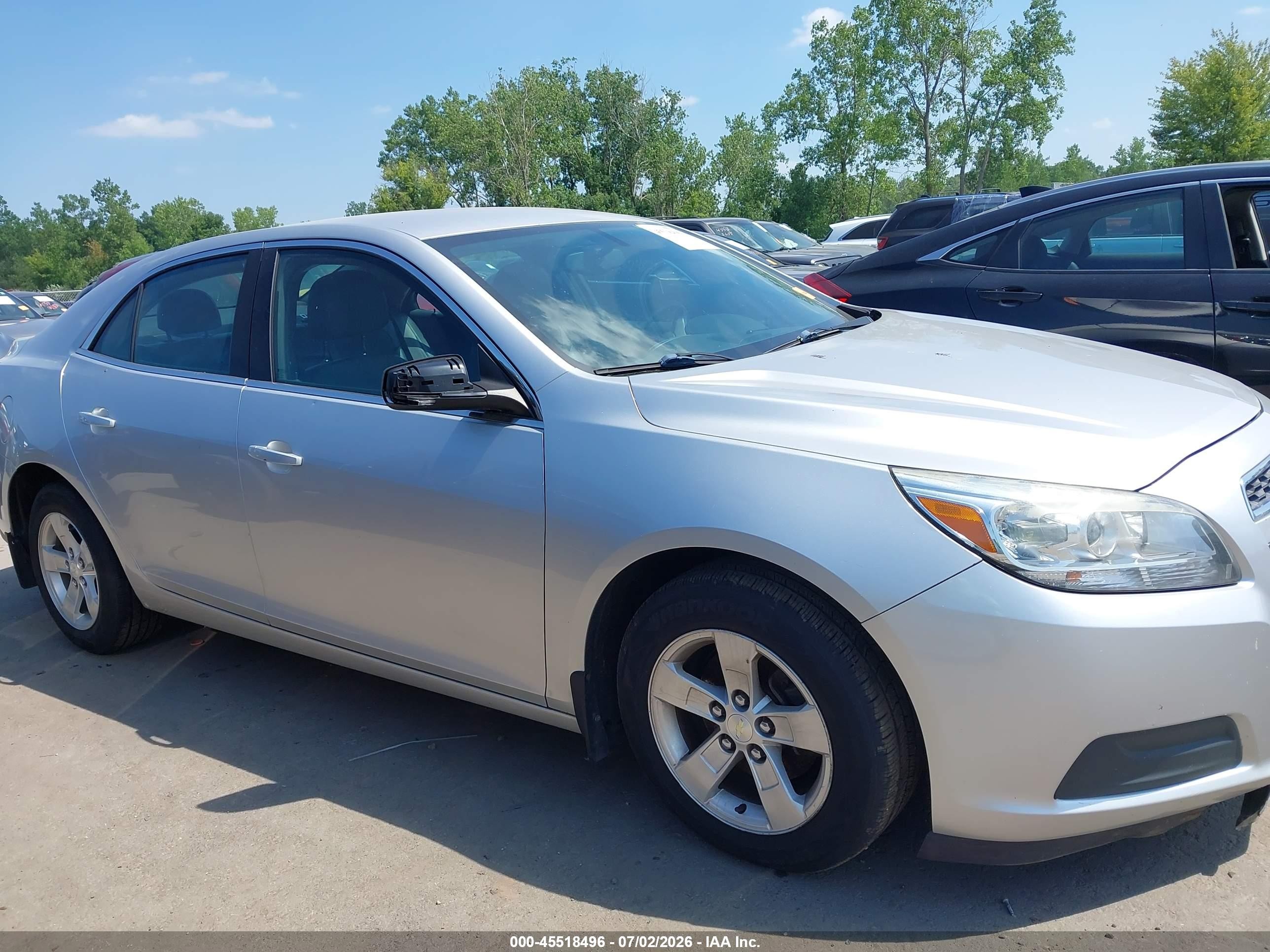 2013 Chevrolet Malibu 1lt Silver vin: 1G11C5SAXDU132964