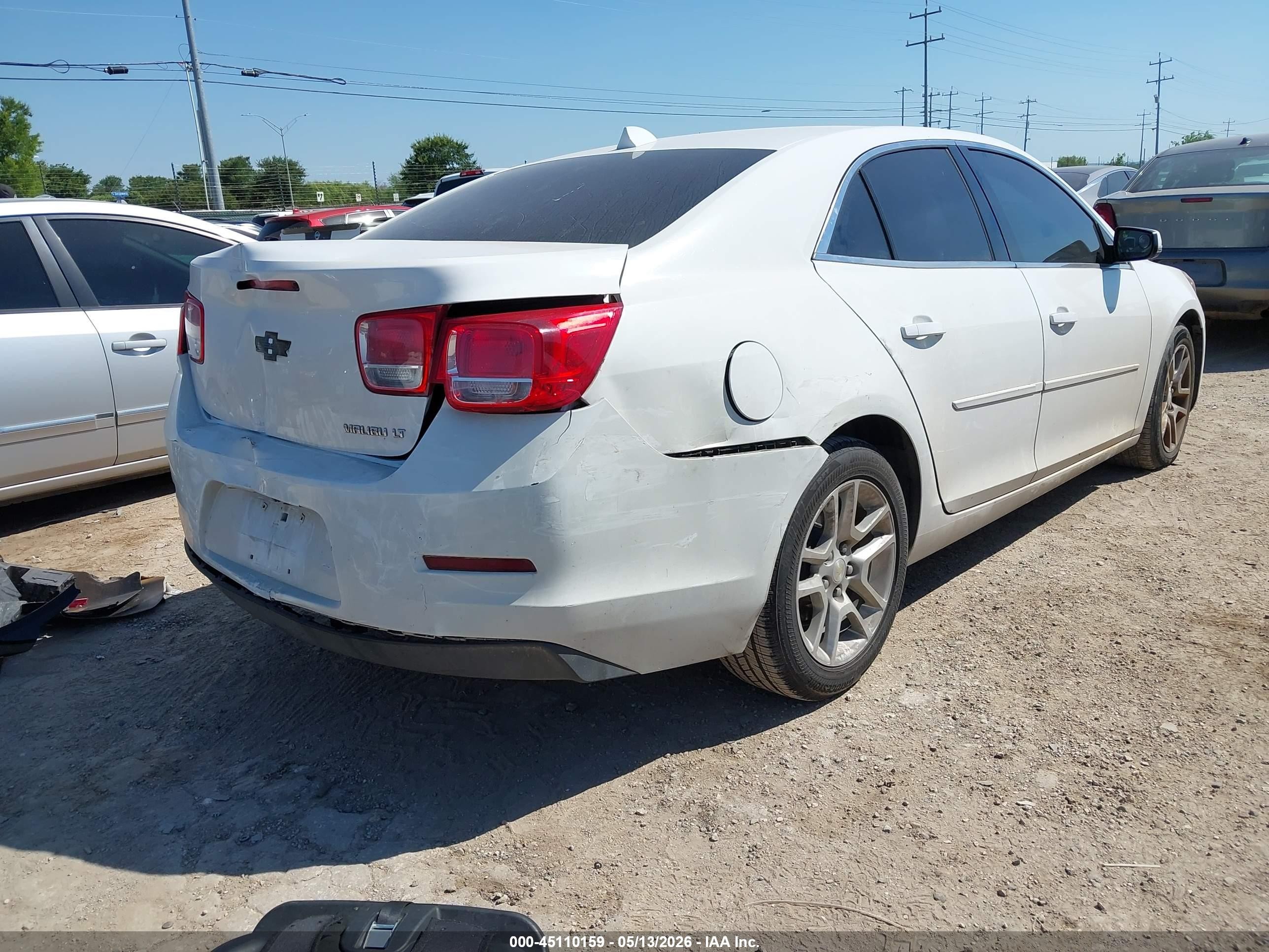 2014 Chevrolet Malibu 1lt White vin: 1G11C5SL0EF178729