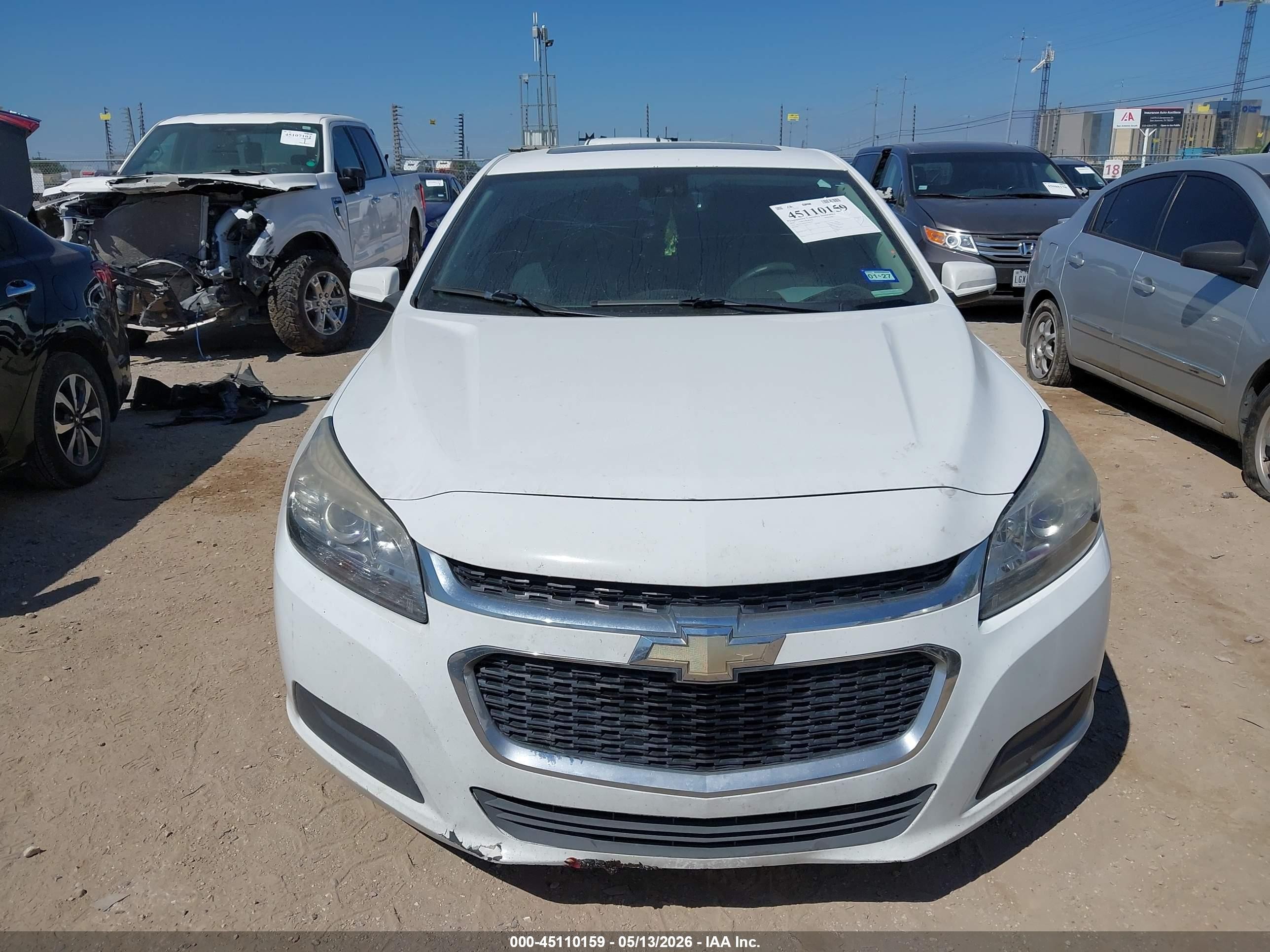 2014 Chevrolet Malibu 1lt White vin: 1G11C5SL0EF178729