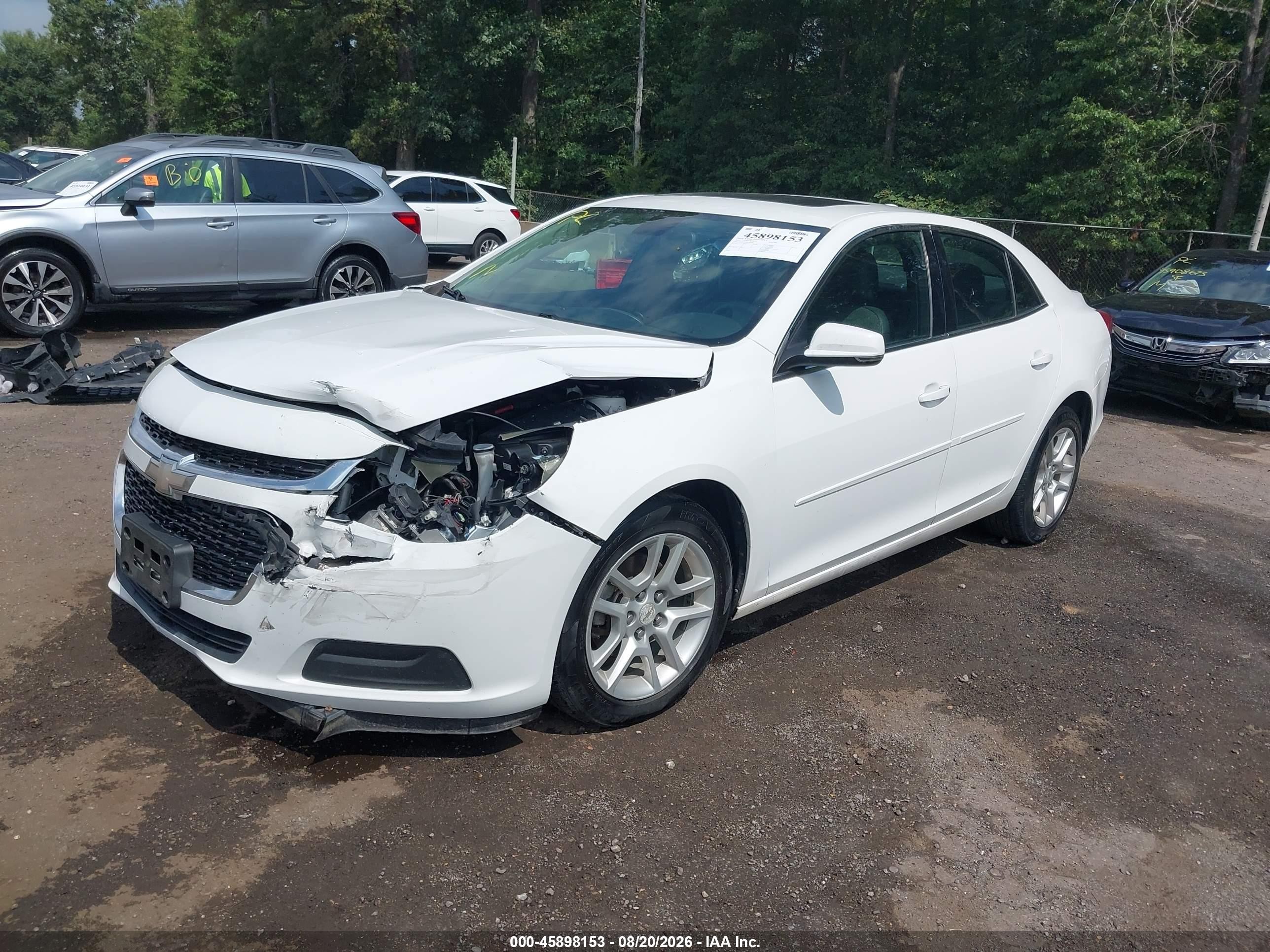 2015 Chevrolet Malibu 1lt White vin: 1G11C5SL0FF102008
