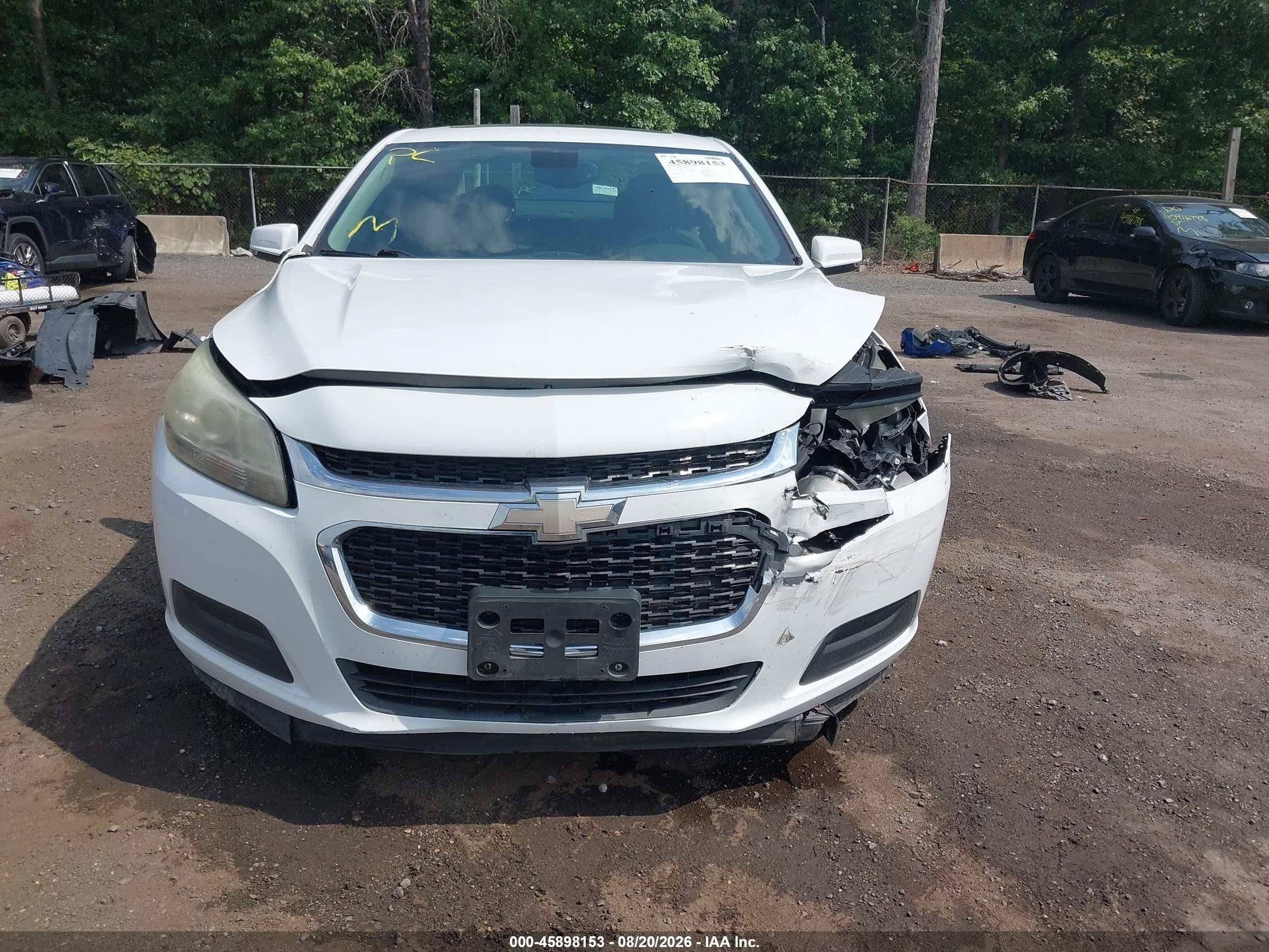2015 Chevrolet Malibu 1lt White vin: 1G11C5SL0FF102008
