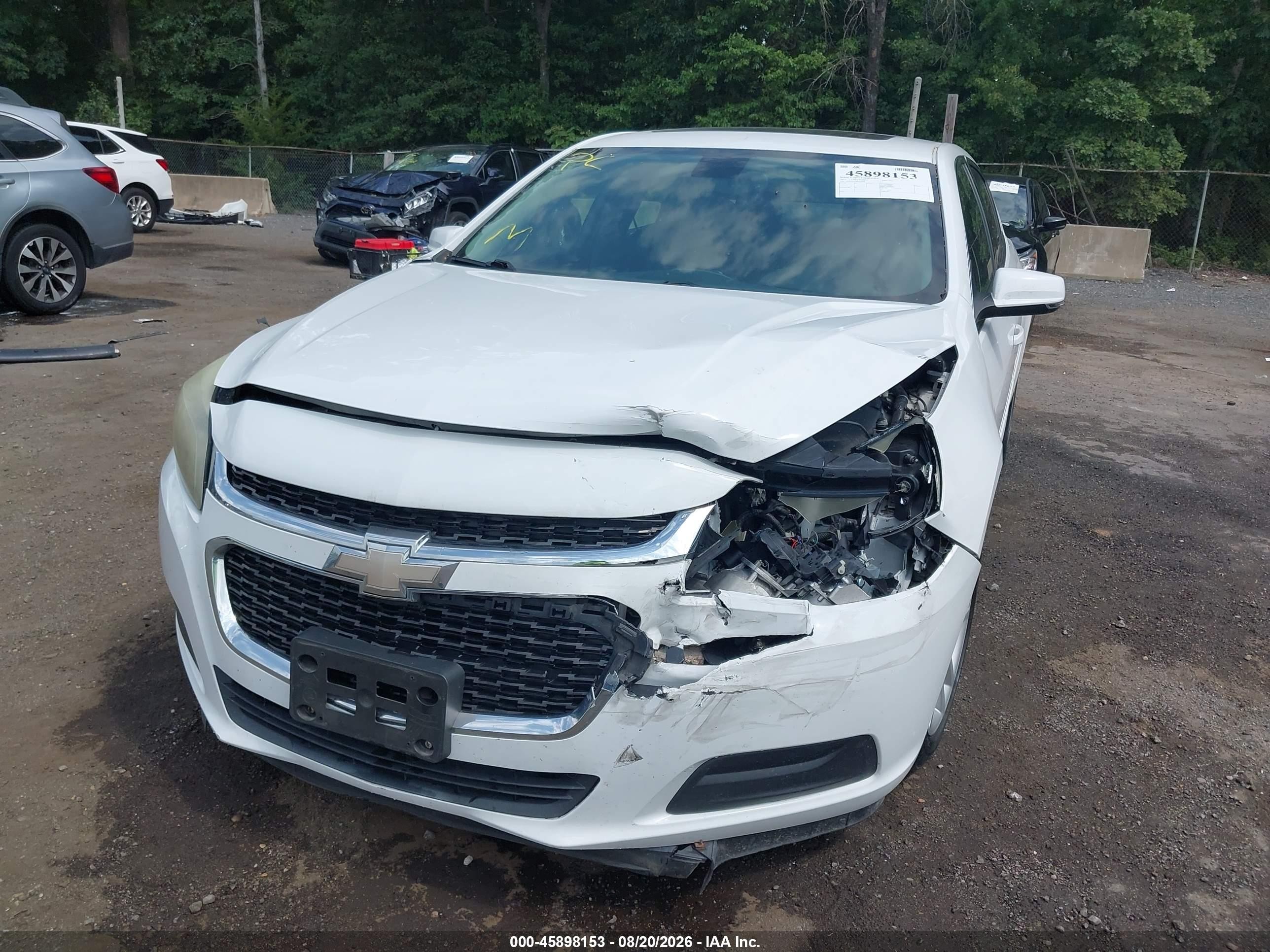 2015 Chevrolet Malibu 1lt White vin: 1G11C5SL0FF102008