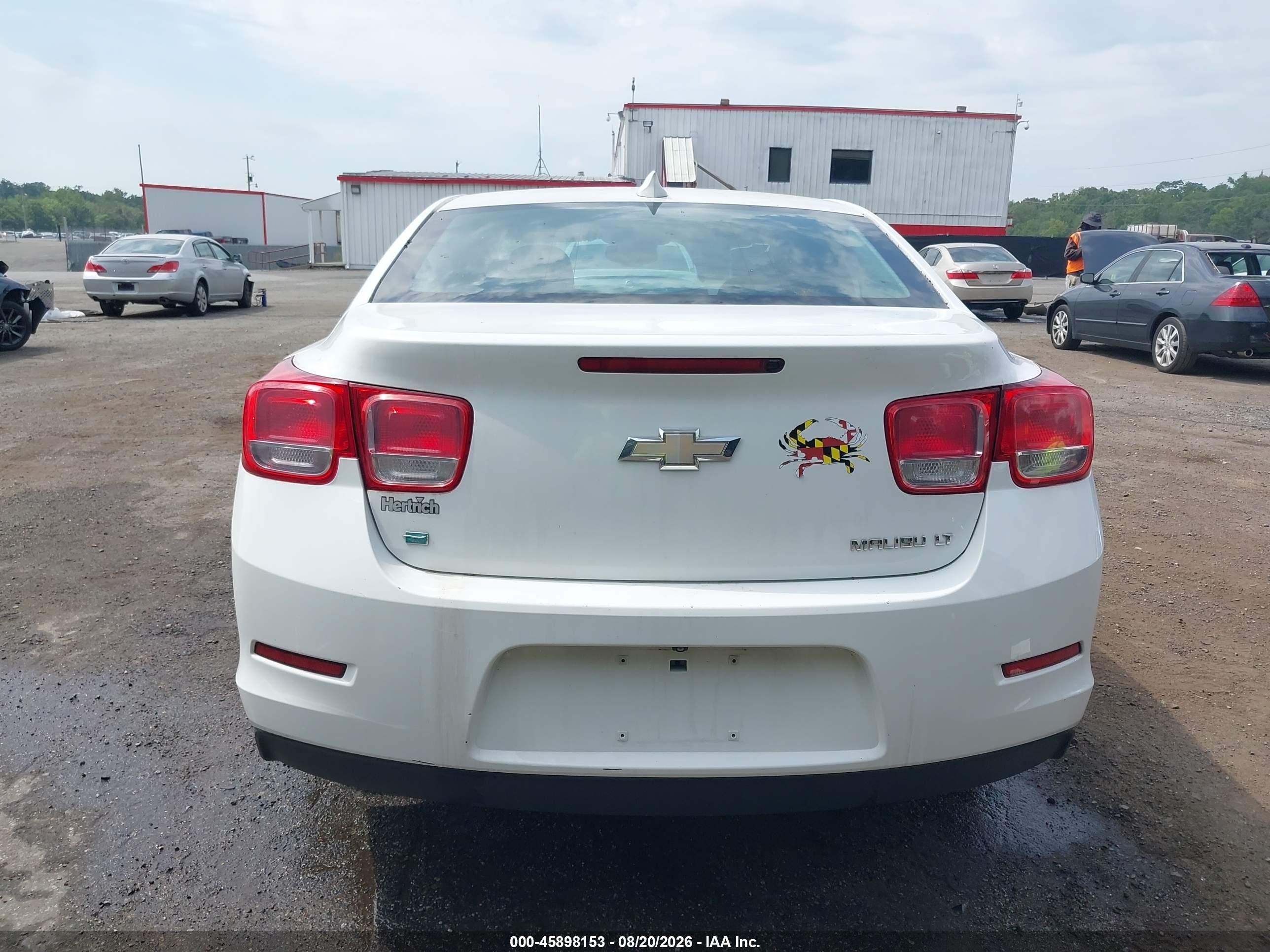 2015 Chevrolet Malibu 1lt White vin: 1G11C5SL0FF102008