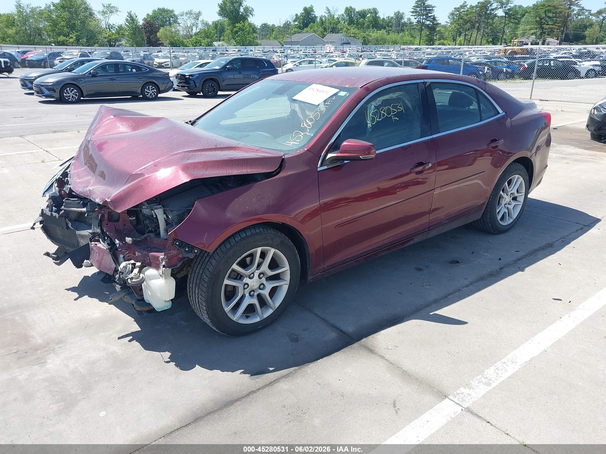 2015 Chevrolet Malibu 1lt Red vin: 1G11C5SL0FF114997