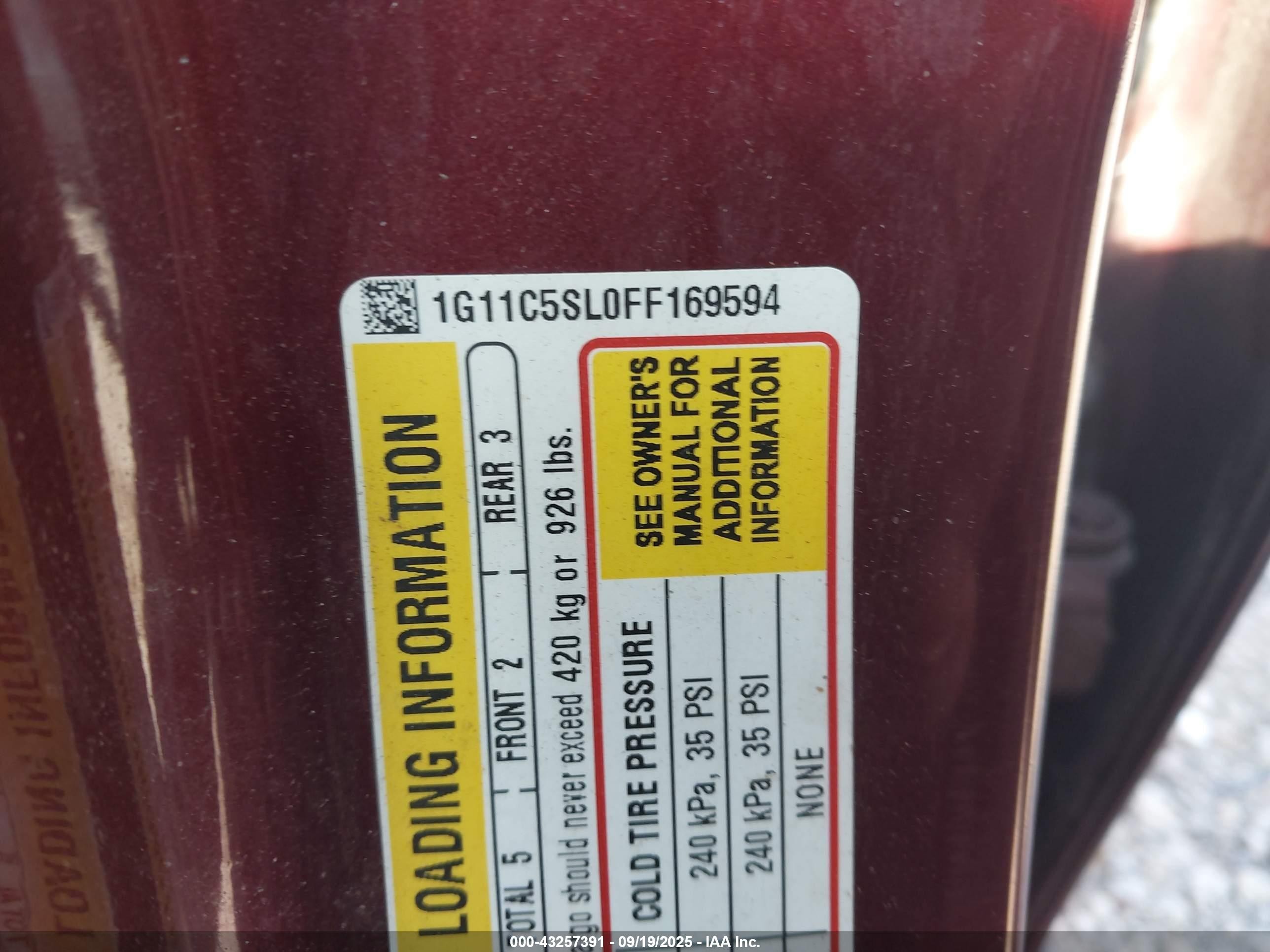 2015 Chevrolet Malibu 1lt Maroon vin: 1G11C5SL0FF169594
