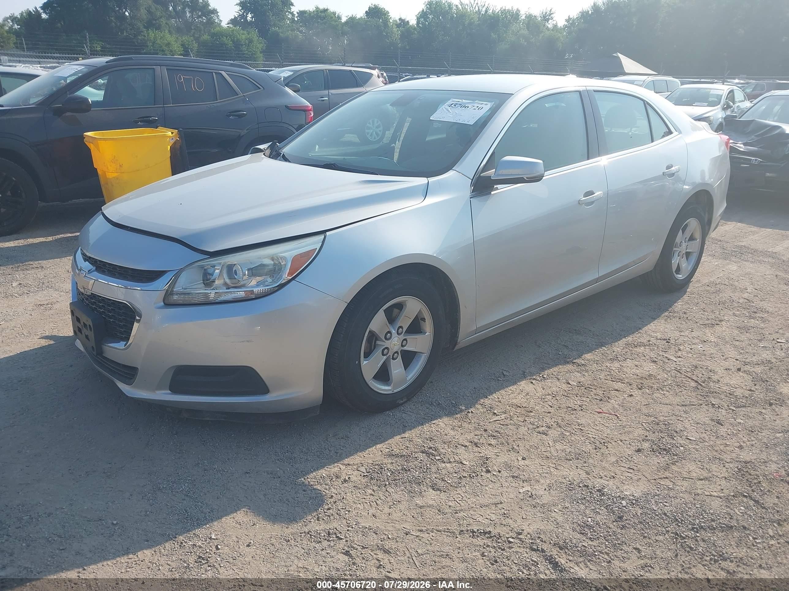 2015 Chevrolet Malibu 1lt Gray vin: 1G11C5SL0FF198576
