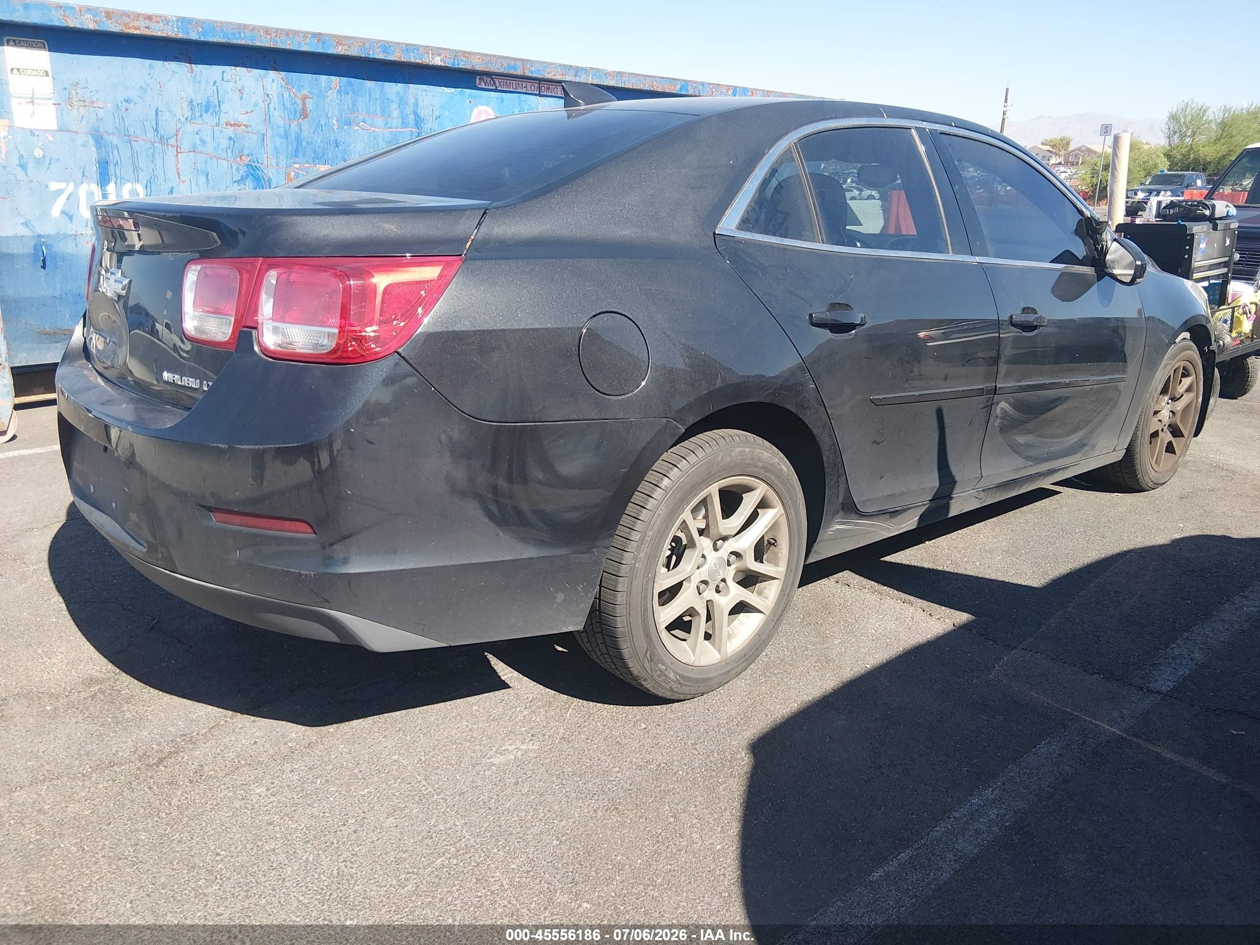 2015 Chevrolet Malibu 1lt Black vin: 1G11C5SL0FF288195