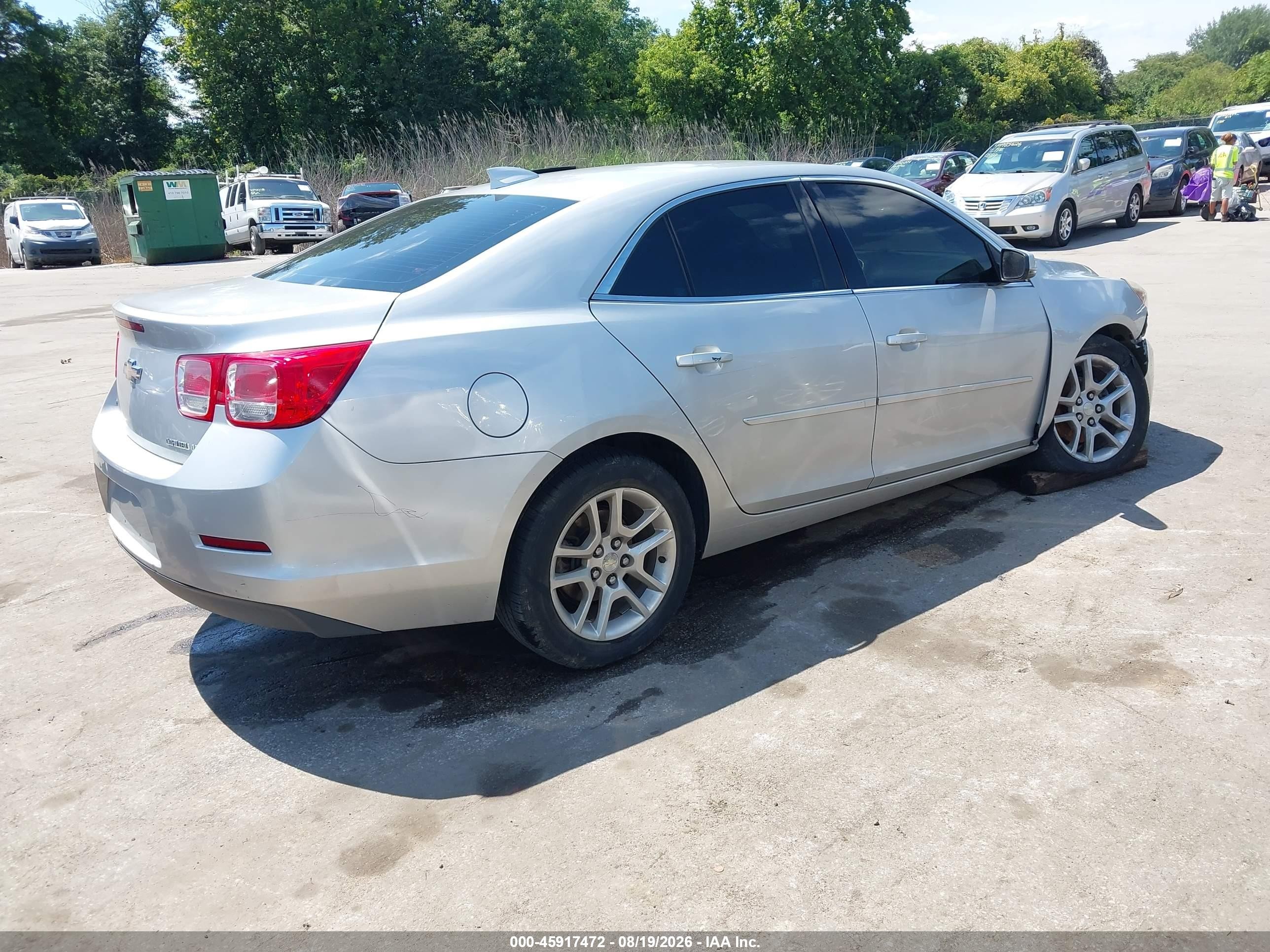 2015 Chevrolet Malibu 1lt Silver vin: 1G11C5SL0FF293915