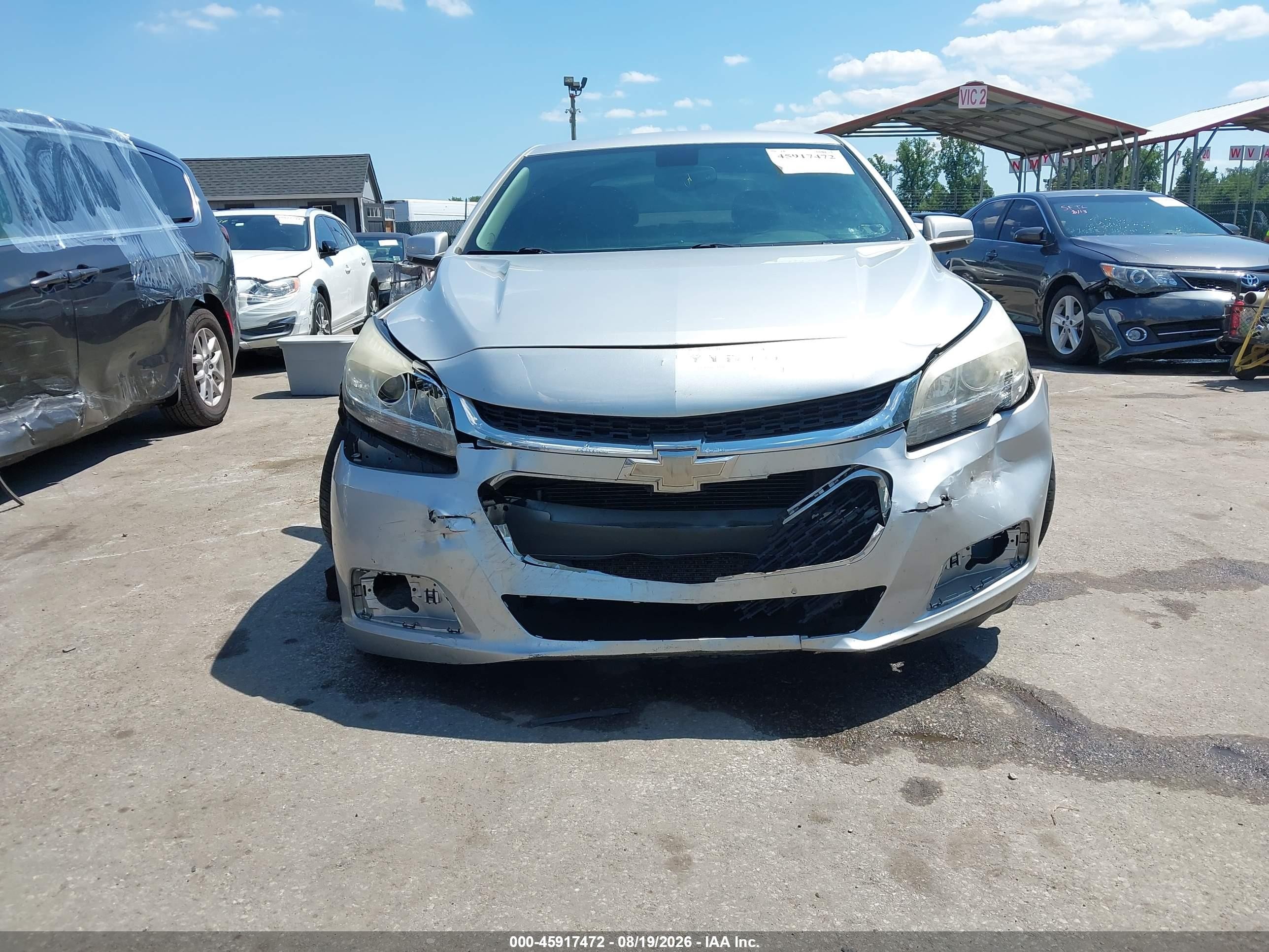 2015 Chevrolet Malibu 1lt Silver vin: 1G11C5SL0FF293915