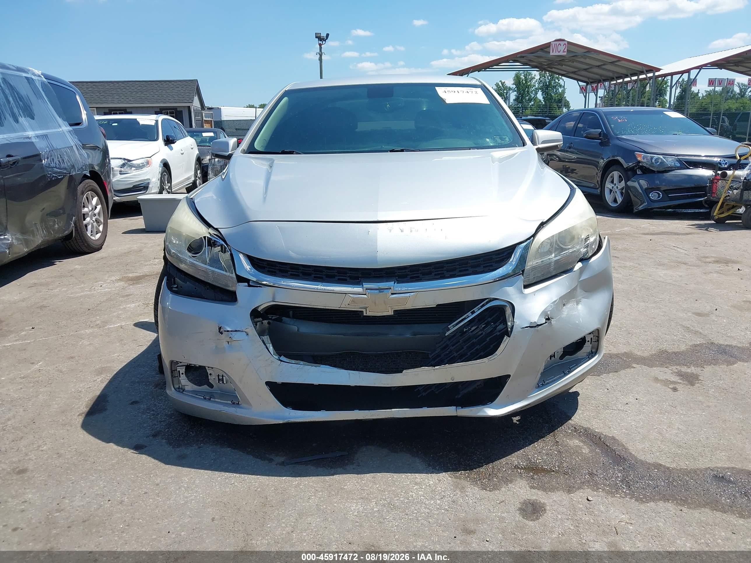 2015 Chevrolet Malibu 1lt Silver vin: 1G11C5SL0FF293915