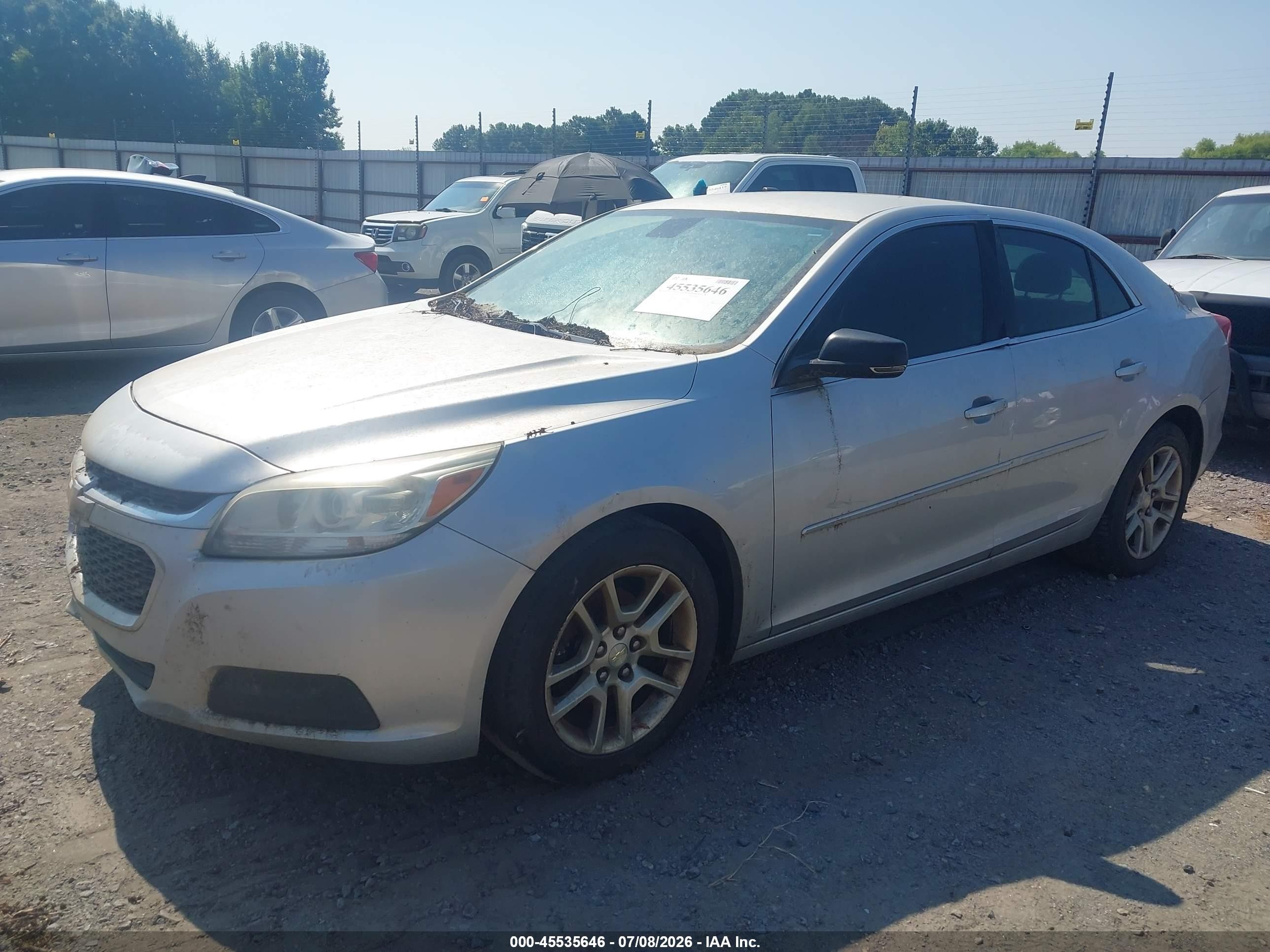 2015 Chevrolet Malibu 1lt Silver vin: 1G11C5SL0FU125364