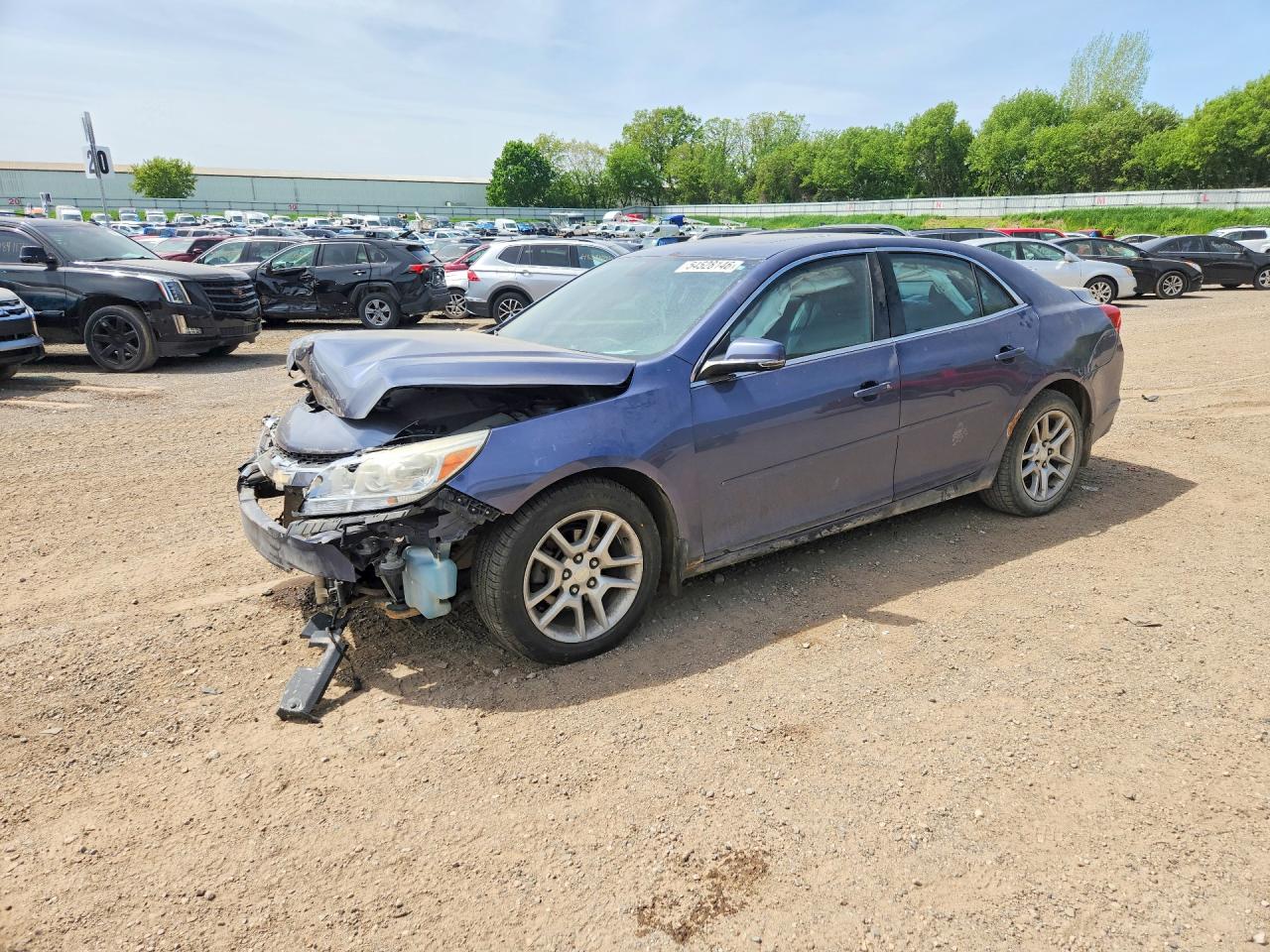 2014 Chevrolet Malibu 1lt Blue vin: 1G11C5SL1EF186144
