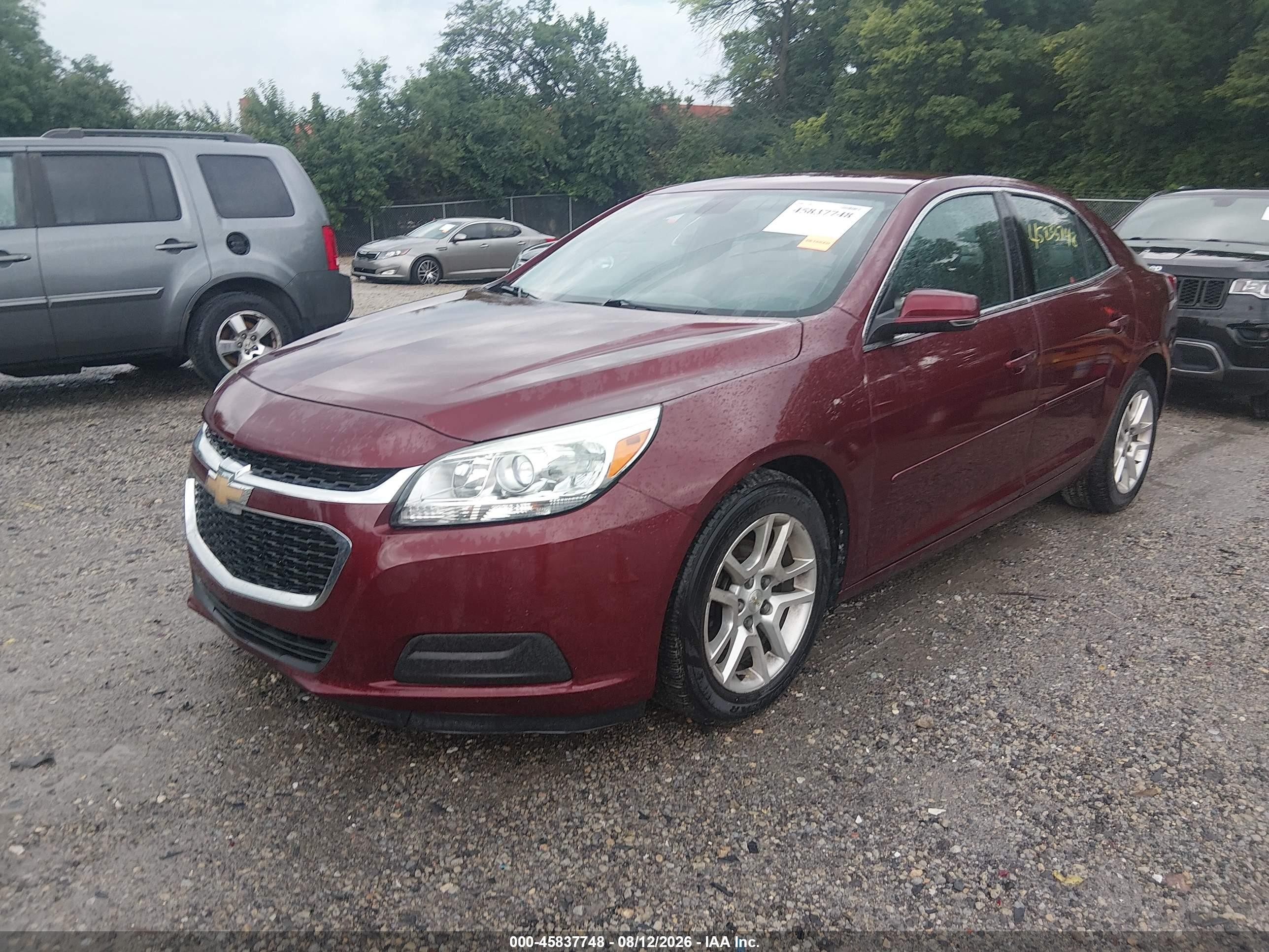 2014 Chevrolet Malibu 1lt Красный vin: 1G11C5SL1EF247539
