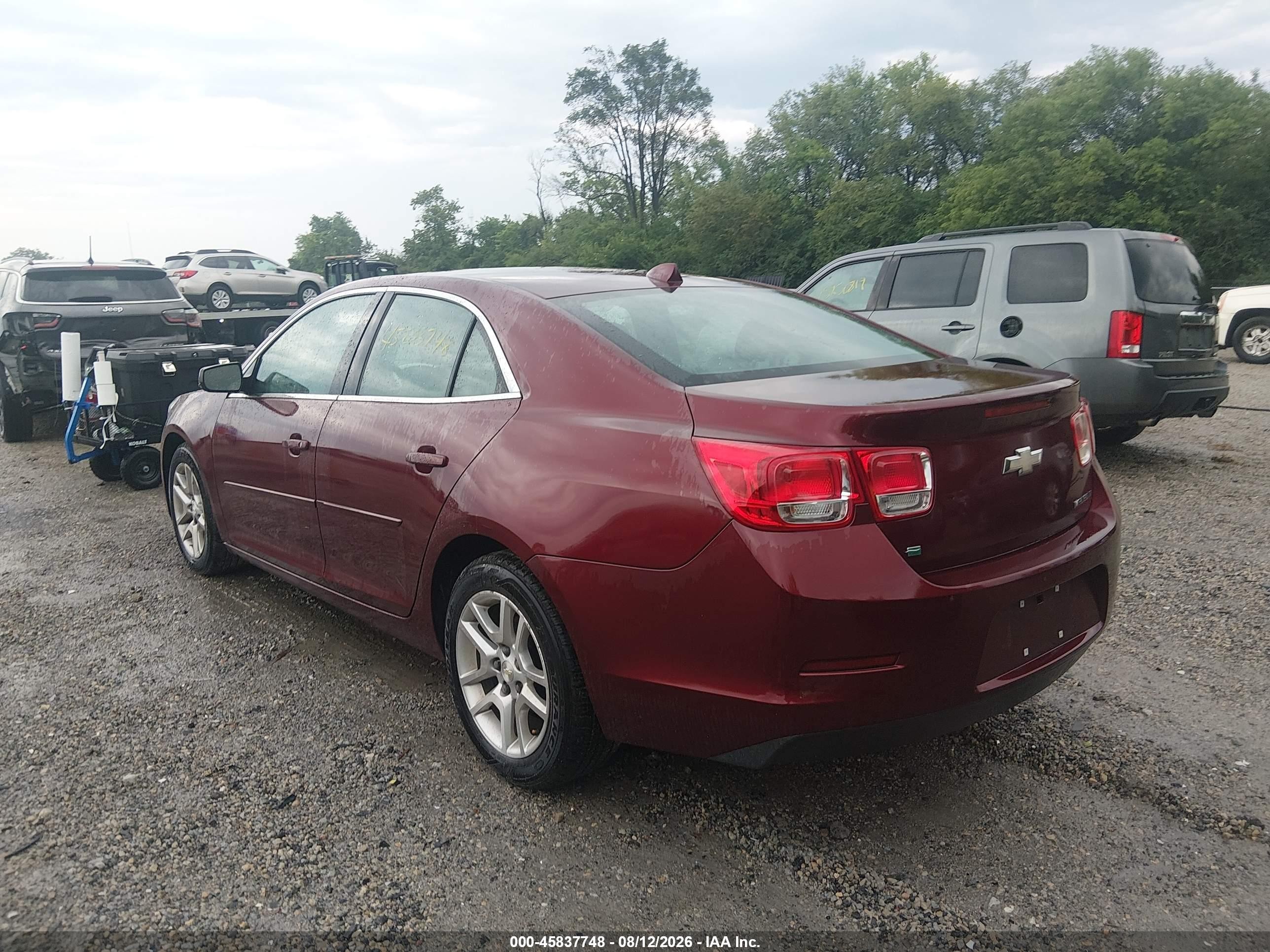 2014 Chevrolet Malibu 1lt Красный vin: 1G11C5SL1EF247539