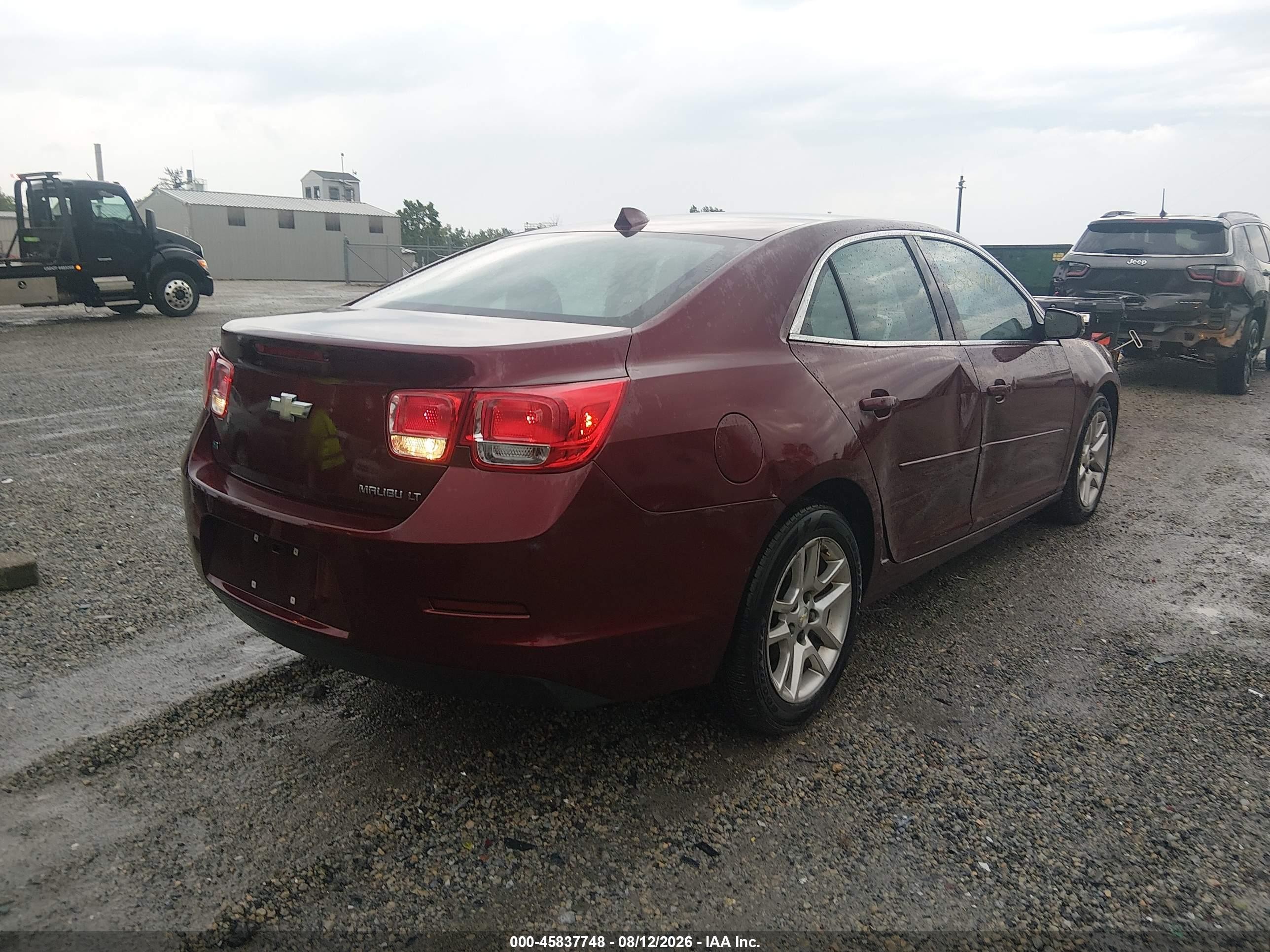 2014 Chevrolet Malibu 1lt Красный vin: 1G11C5SL1EF247539