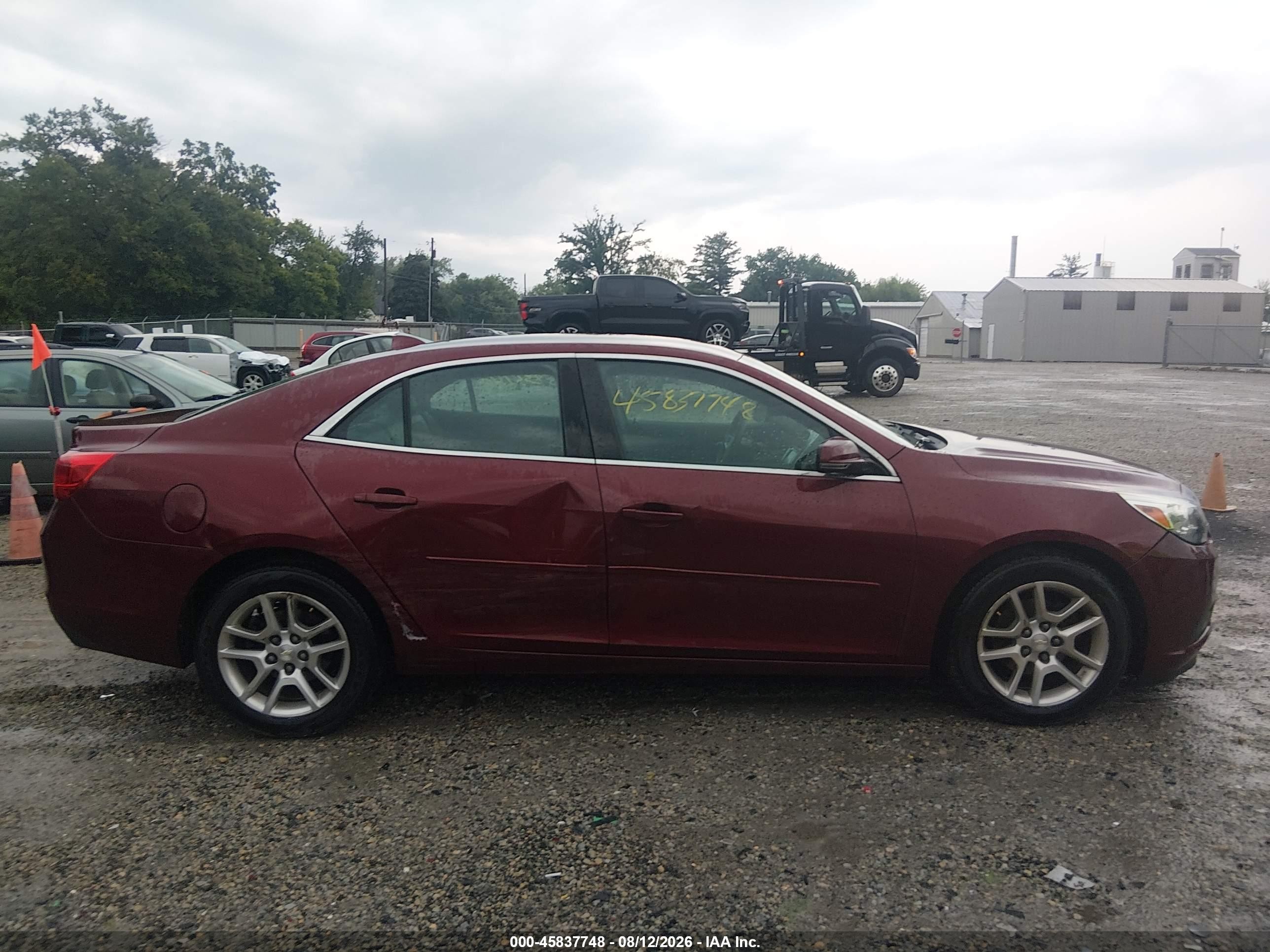 2014 Chevrolet Malibu 1lt Красный vin: 1G11C5SL1EF247539
