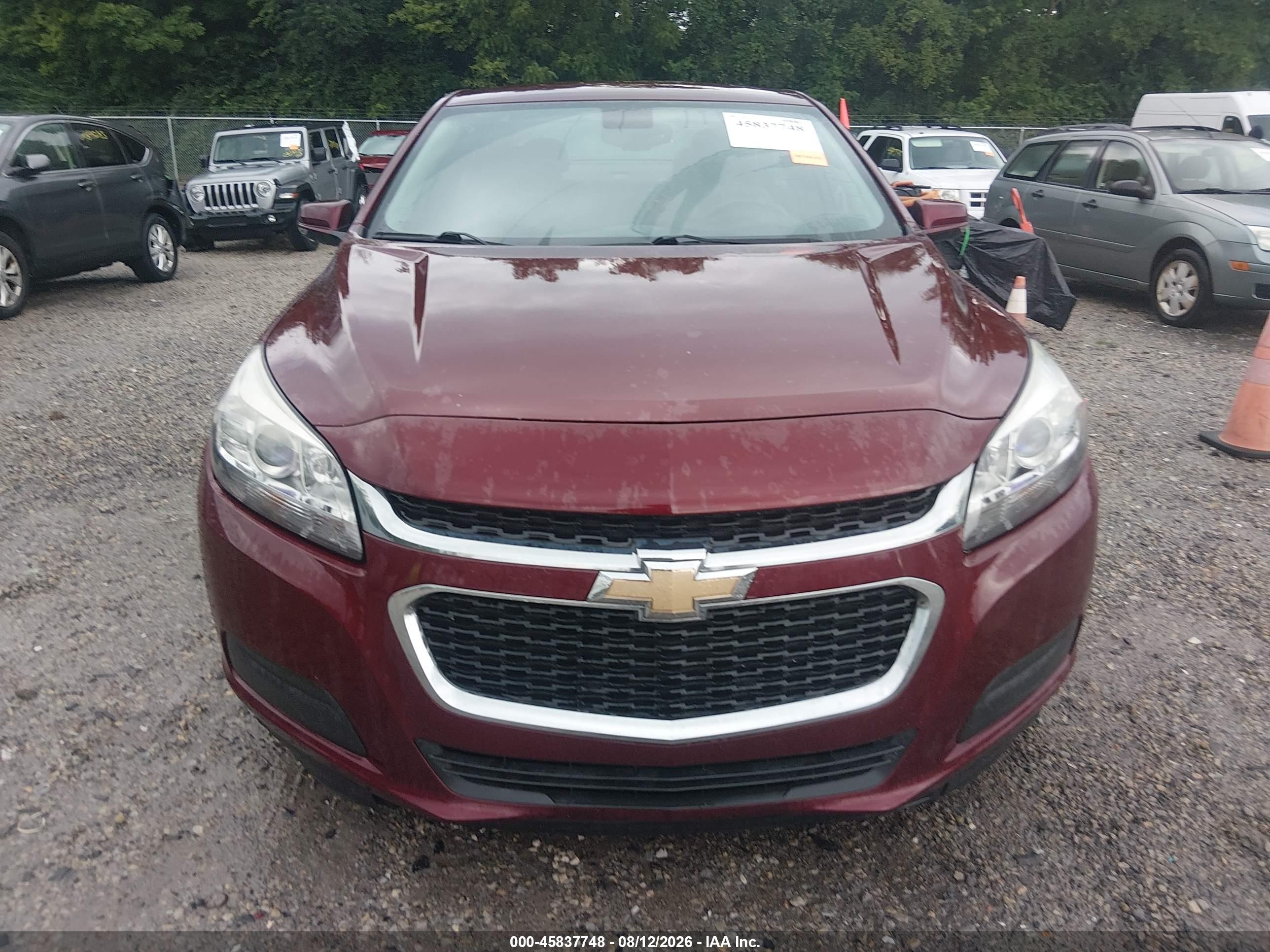 2014 Chevrolet Malibu 1lt Красный vin: 1G11C5SL1EF247539