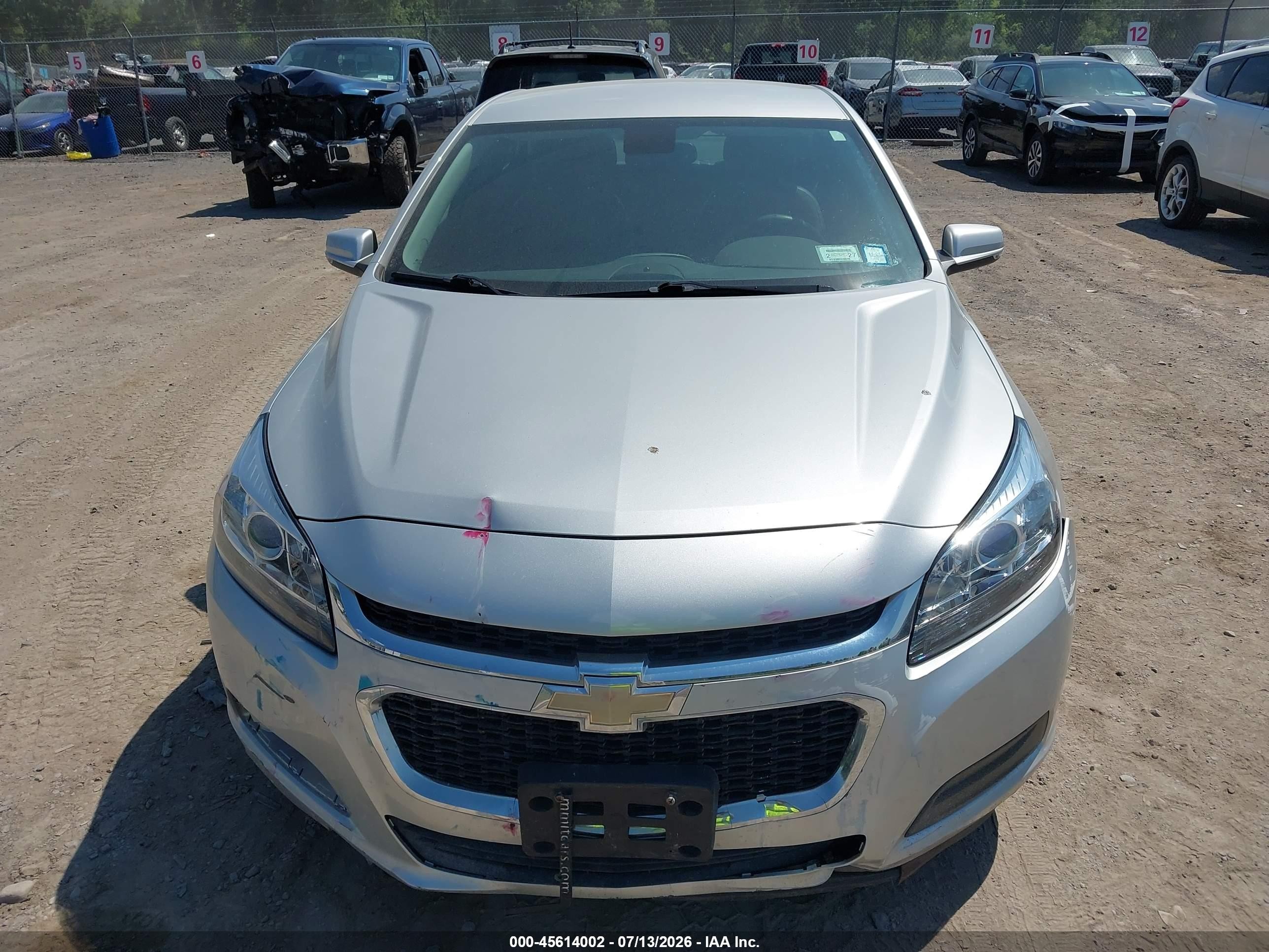 2014 Chevrolet Malibu 1lt Silver vin: 1G11C5SL1EF275633