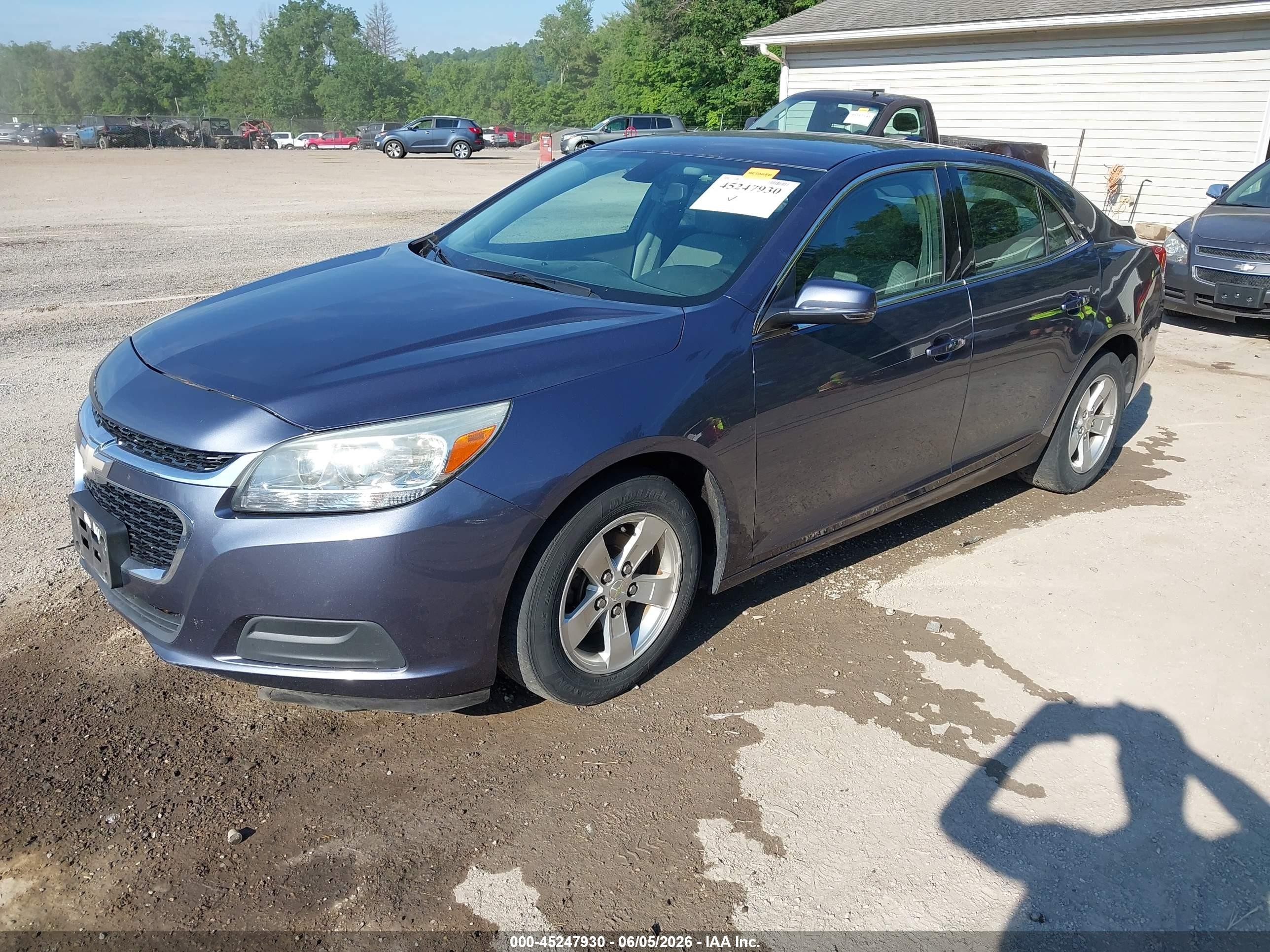 2015 Chevrolet Malibu 1lt Dark Blue vin: 1G11C5SL1FF151038