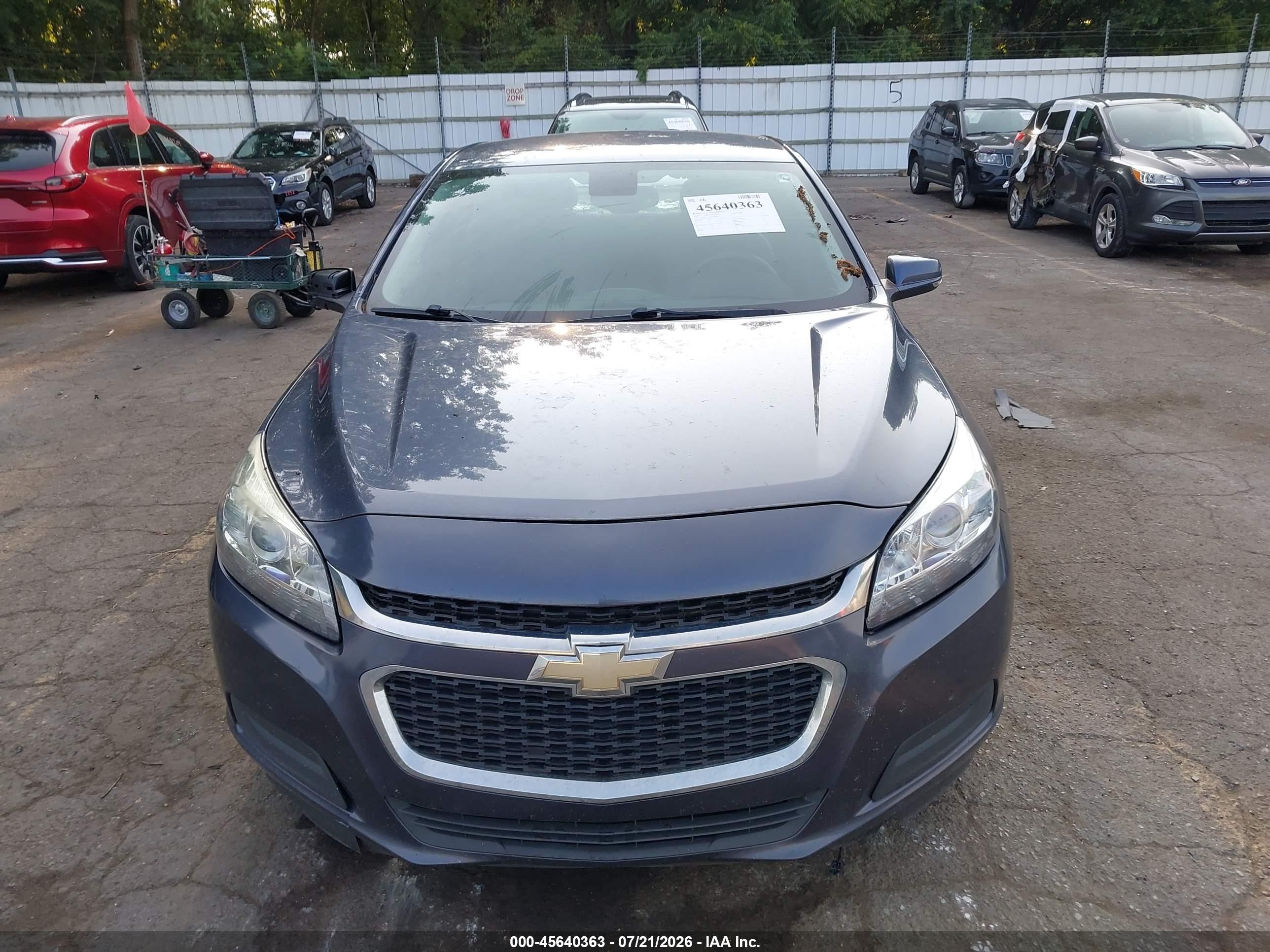 2015 Chevrolet Malibu 1lt Blue vin: 1G11C5SL1FF158362