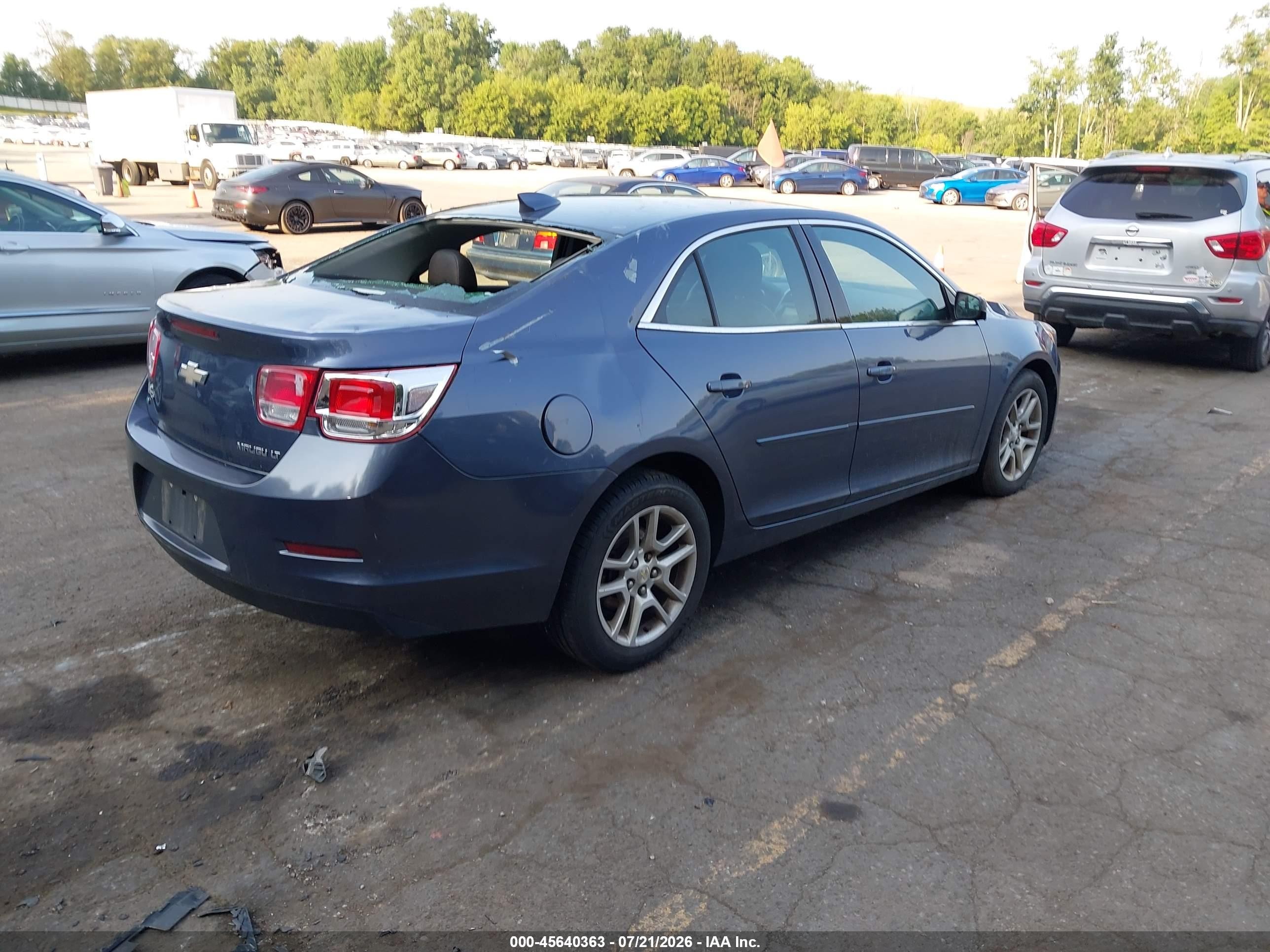2015 Chevrolet Malibu 1lt Blue vin: 1G11C5SL1FF158362