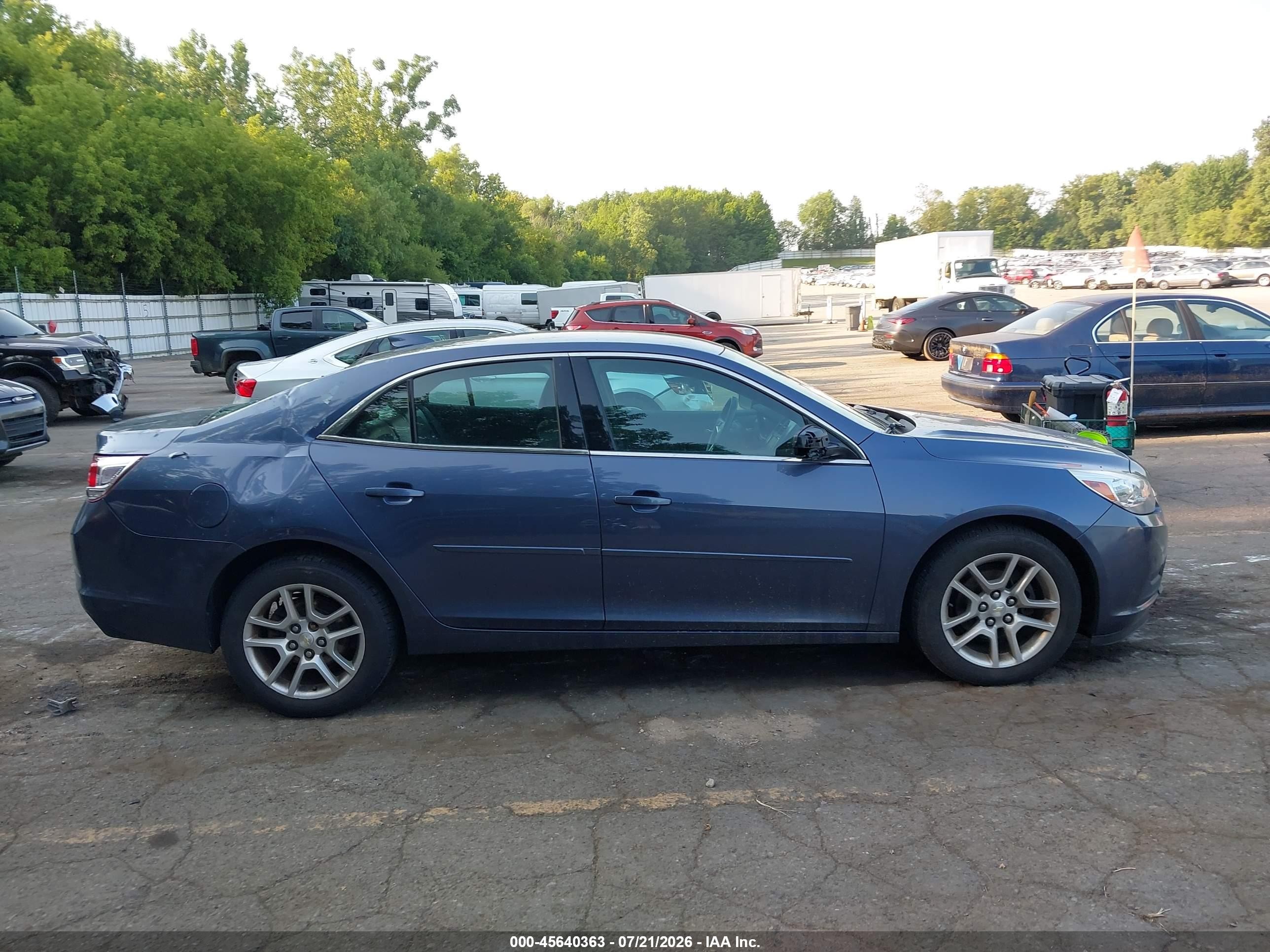 2015 Chevrolet Malibu 1lt Blue vin: 1G11C5SL1FF158362