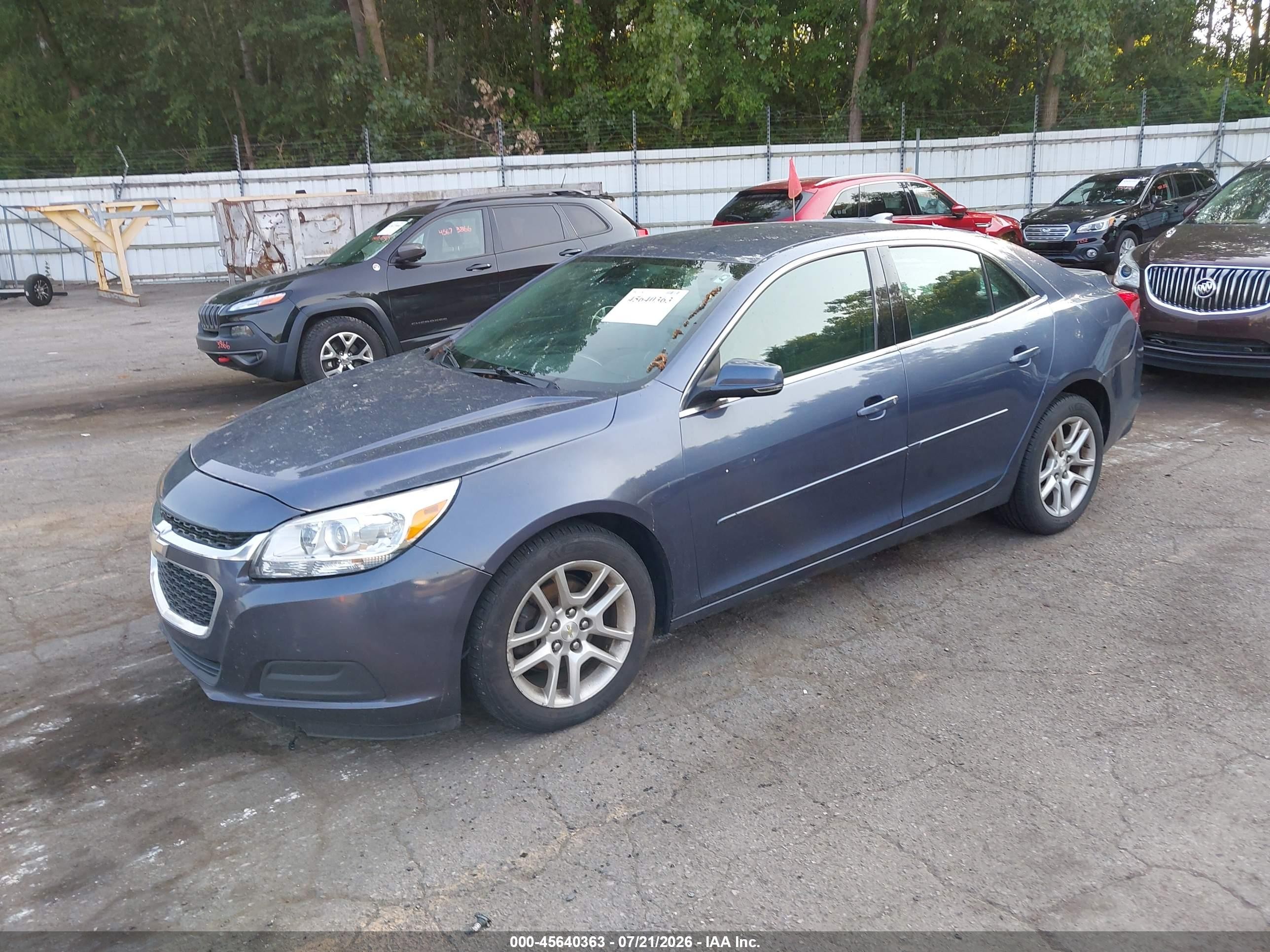 2015 Chevrolet Malibu 1lt Blue vin: 1G11C5SL1FF158362