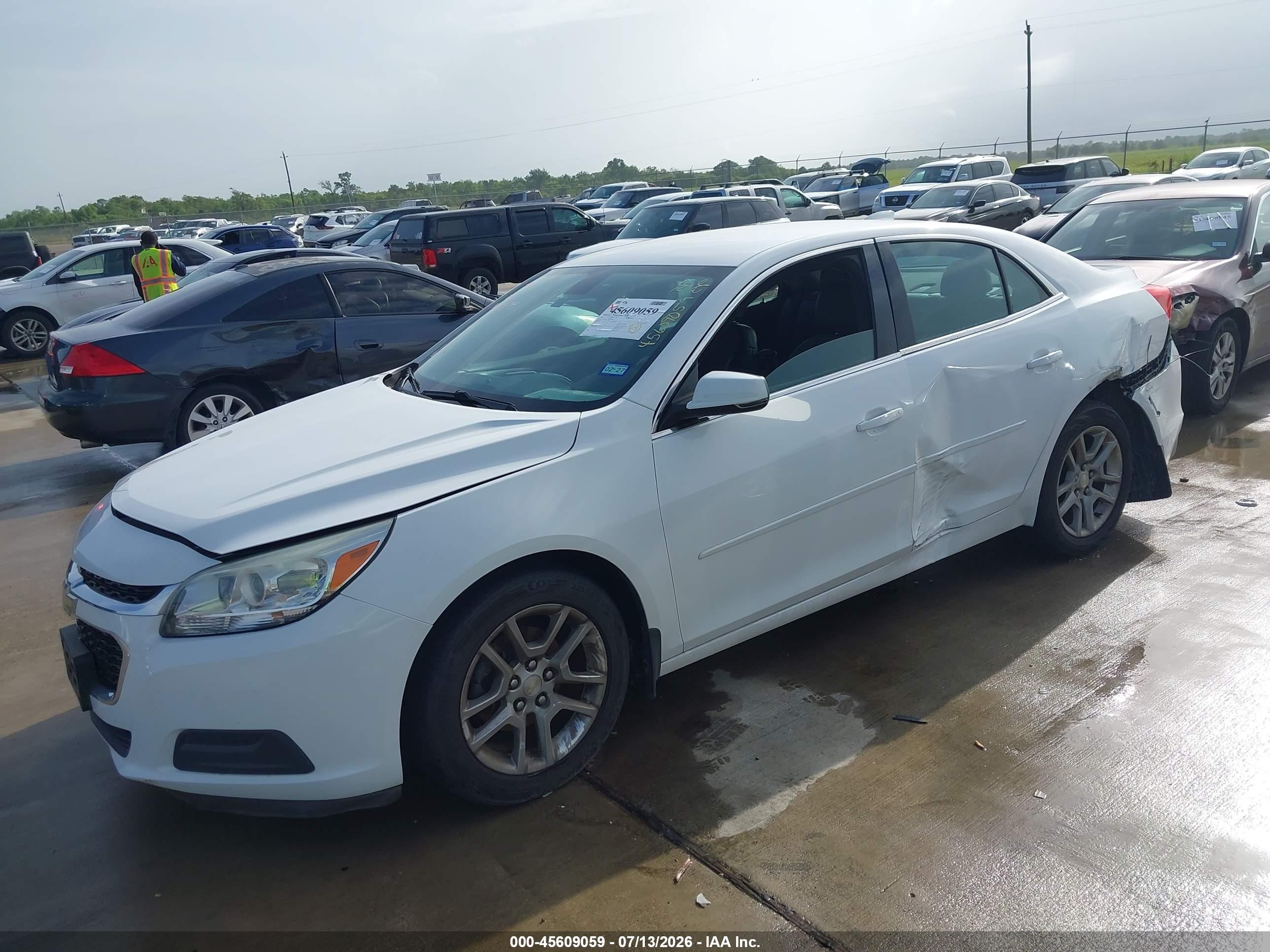 2015 Chevrolet Malibu 1lt White vin: 1G11C5SL1FF234260