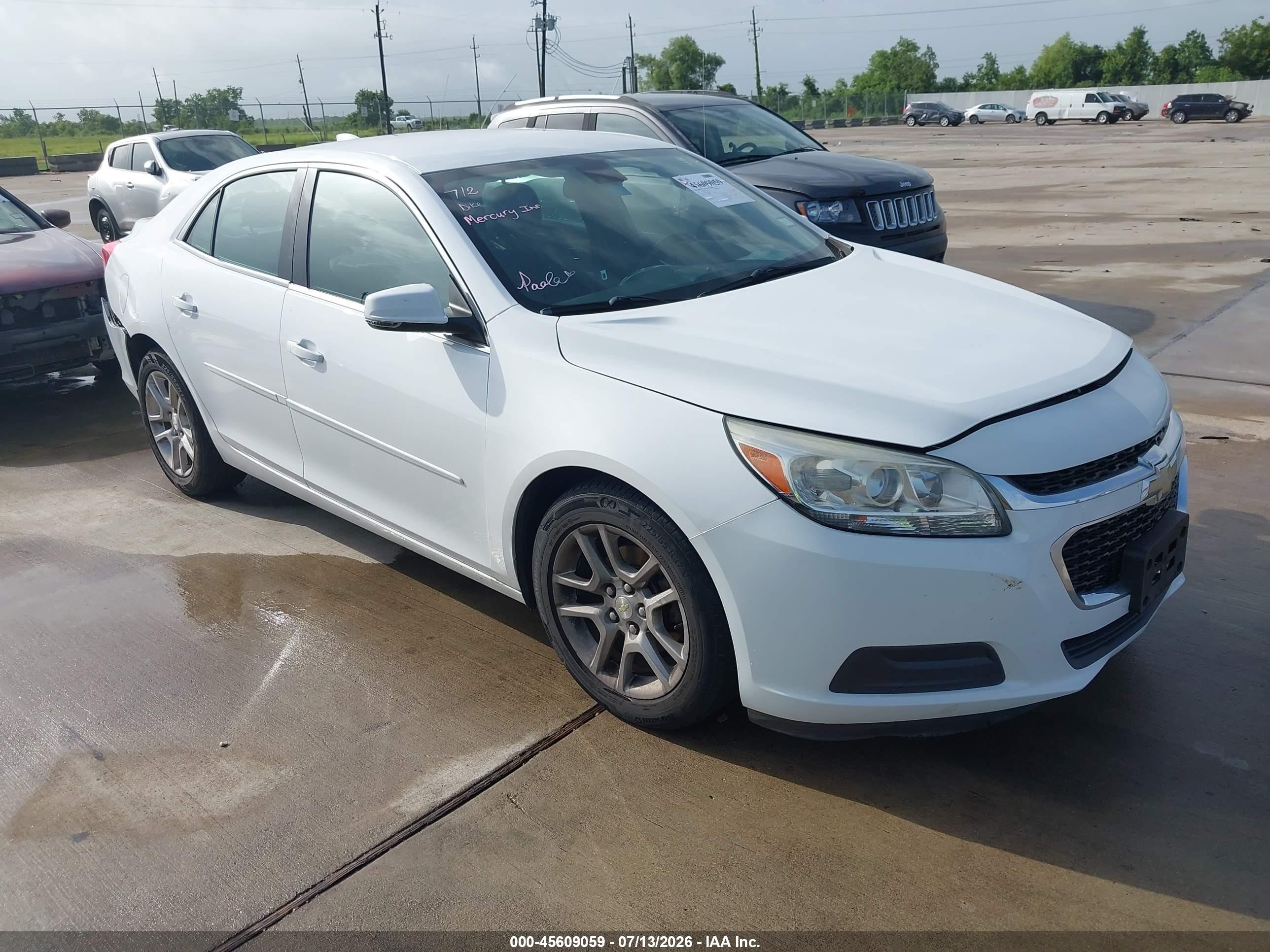 2015 Chevrolet Malibu 1lt White vin: 1G11C5SL1FF234260