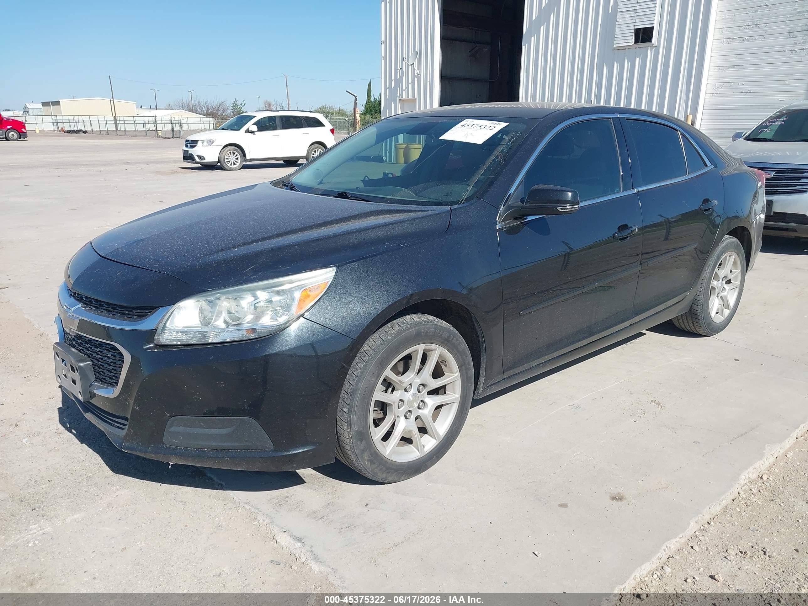 2015 Chevrolet Malibu 1lt Серый vin: 1G11C5SL1FF246201