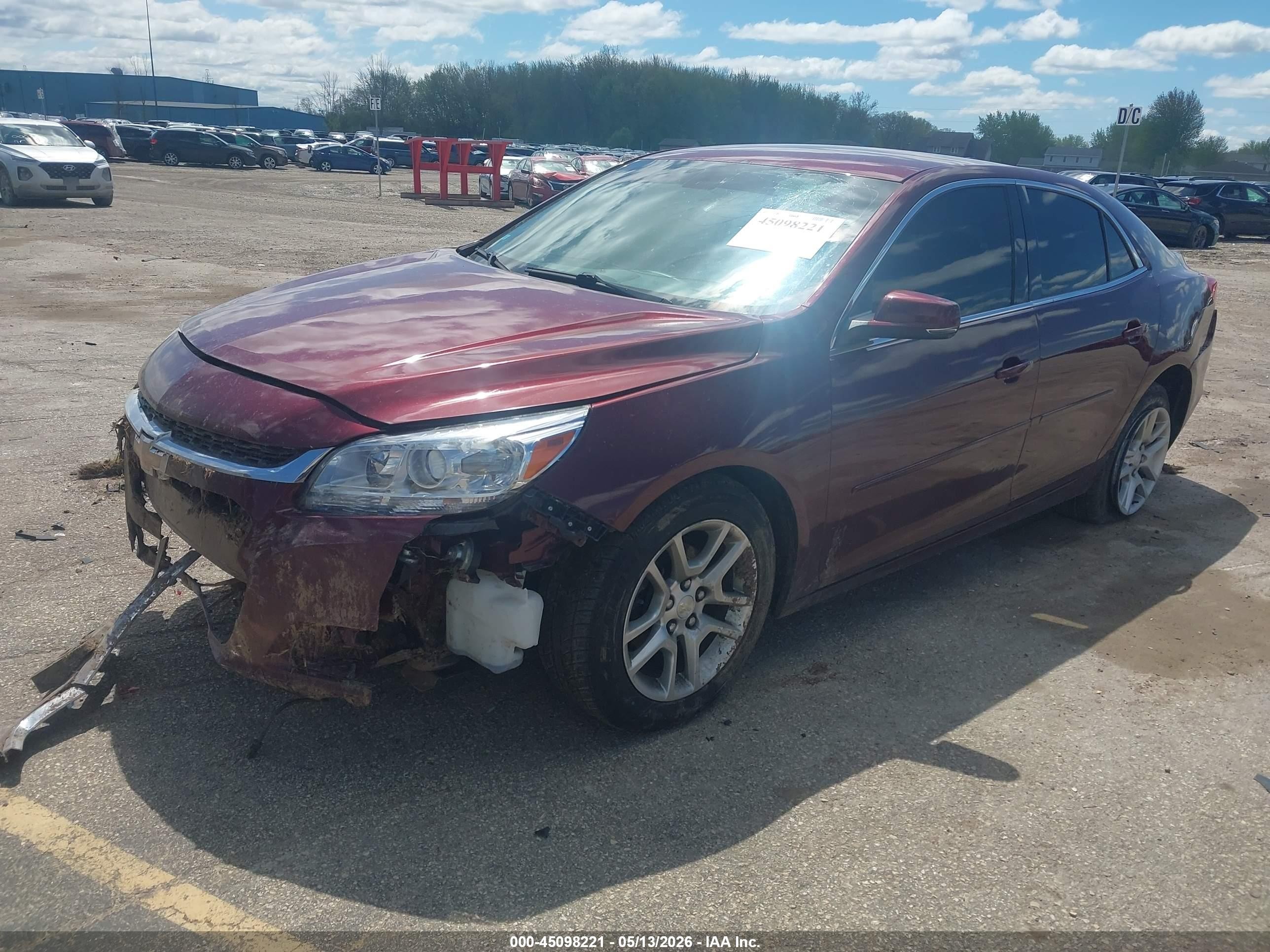 2015 Chevrolet Malibu 1lt Maroon vin: 1G11C5SL1FF274337