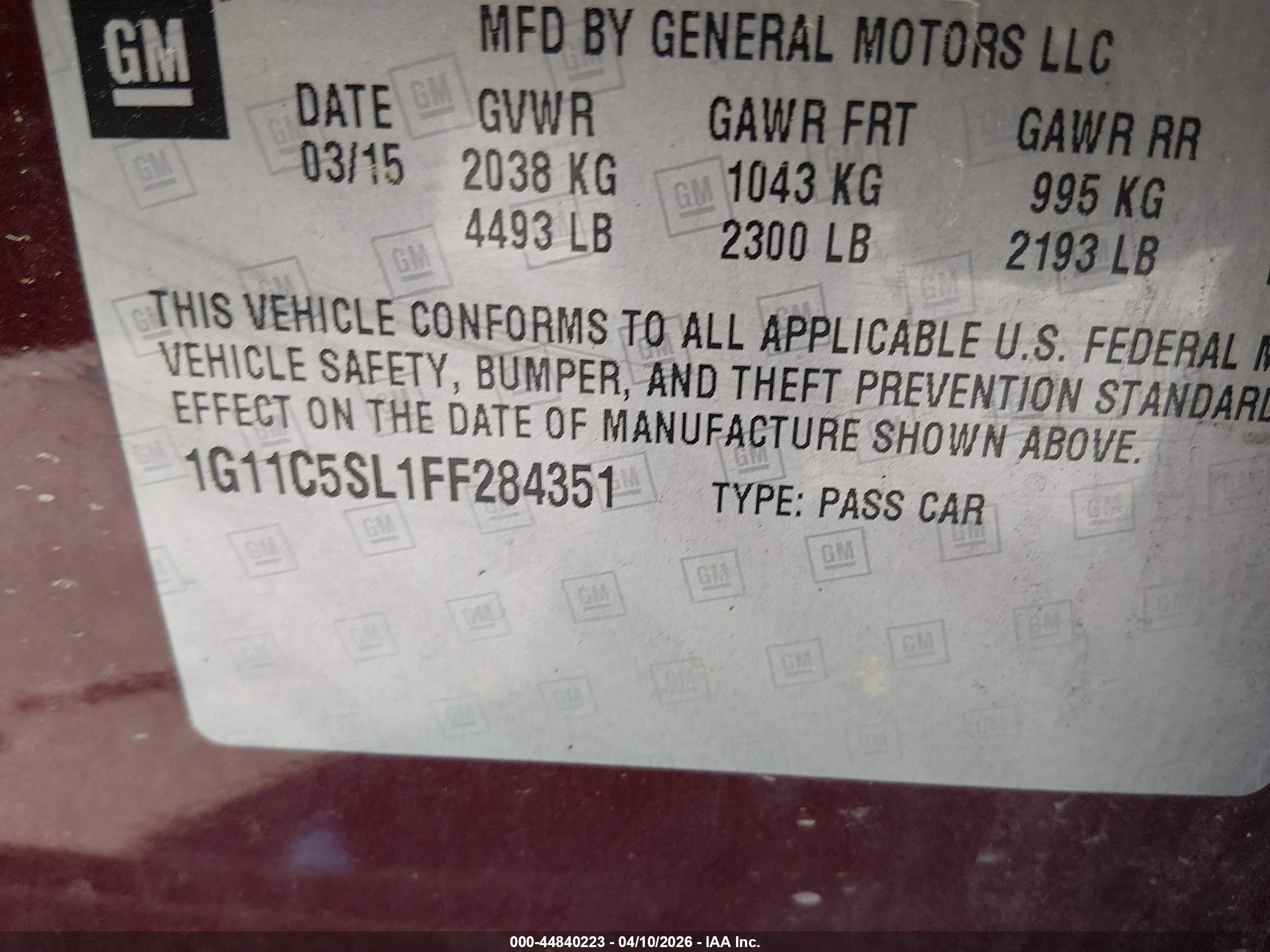 2015 Chevrolet Malibu 1lt Maroon vin: 1G11C5SL1FF284351