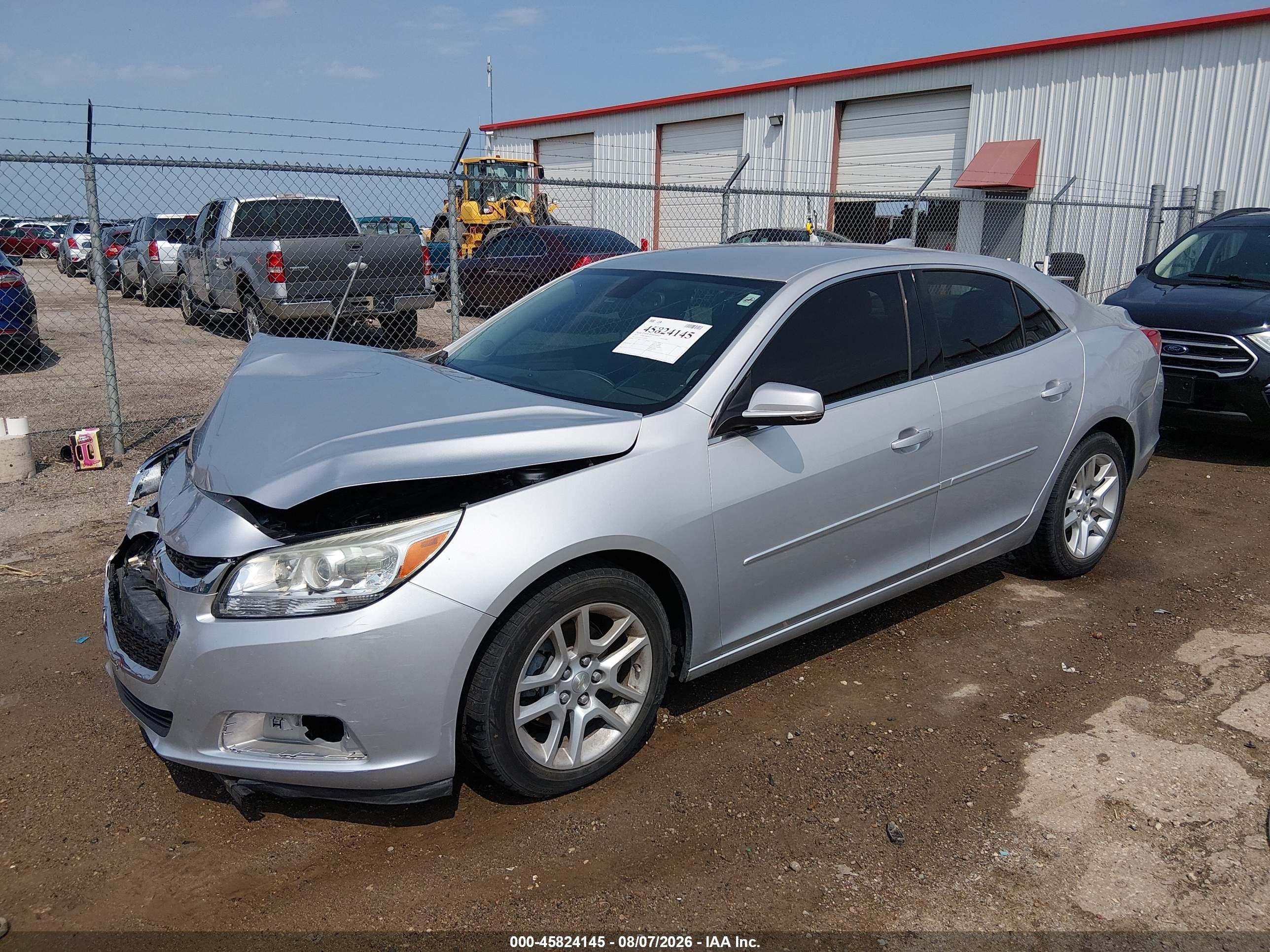 2015 Chevrolet Malibu 1lt Серебряный vin: 1G11C5SL1FF300497