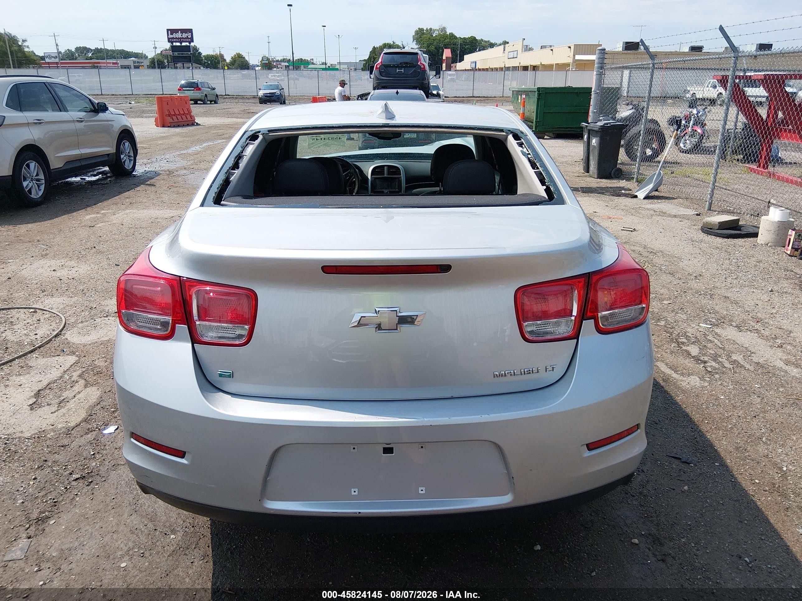 2015 Chevrolet Malibu 1lt Серебряный vin: 1G11C5SL1FF300497