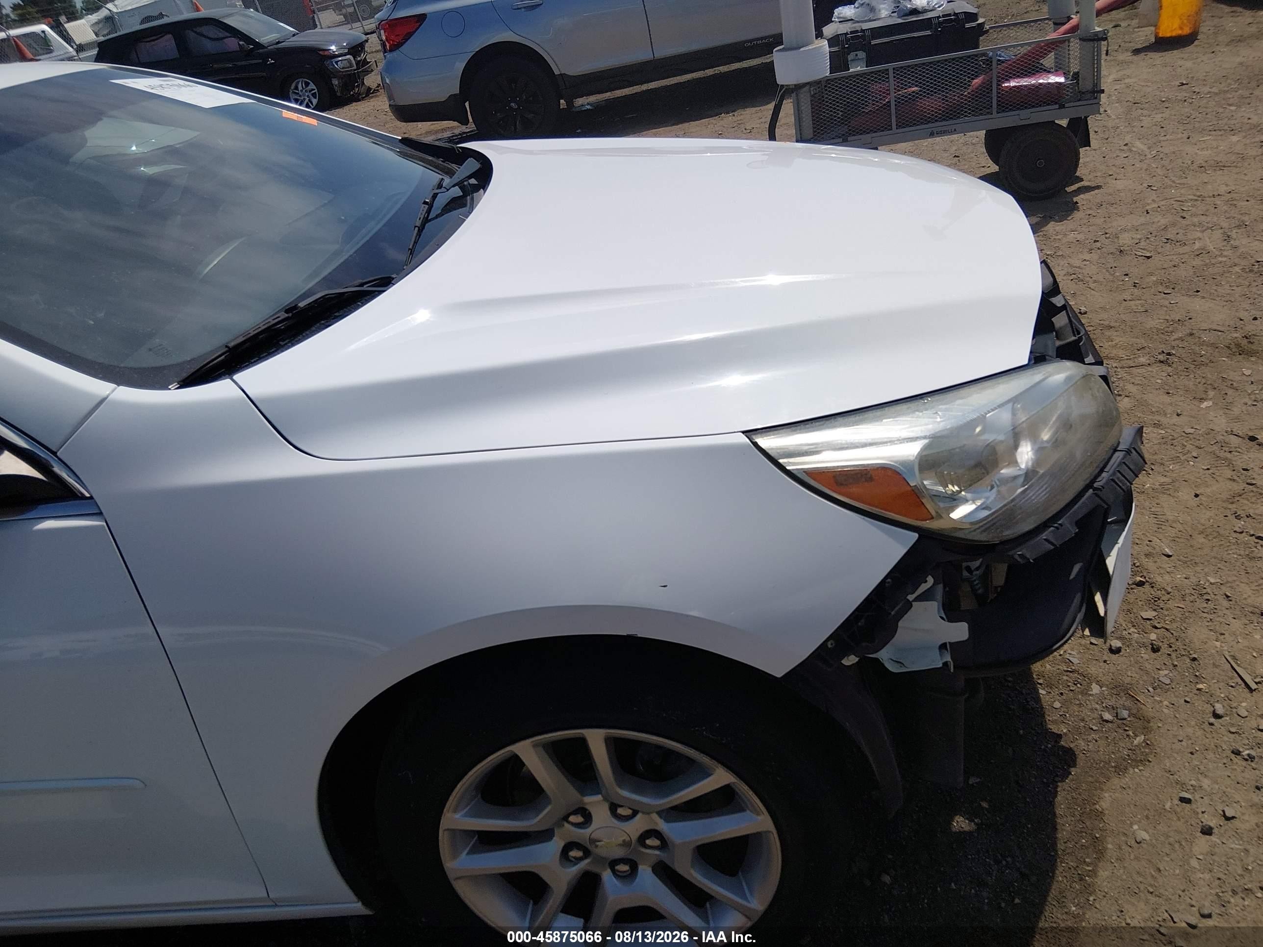2015 Chevrolet Malibu 1lt White vin: 1G11C5SL1FF316487