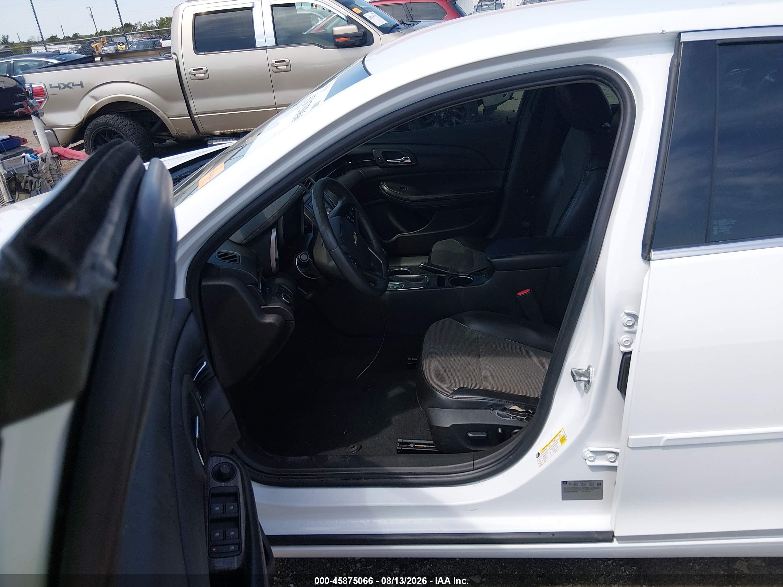 2015 Chevrolet Malibu 1lt White vin: 1G11C5SL1FF316487